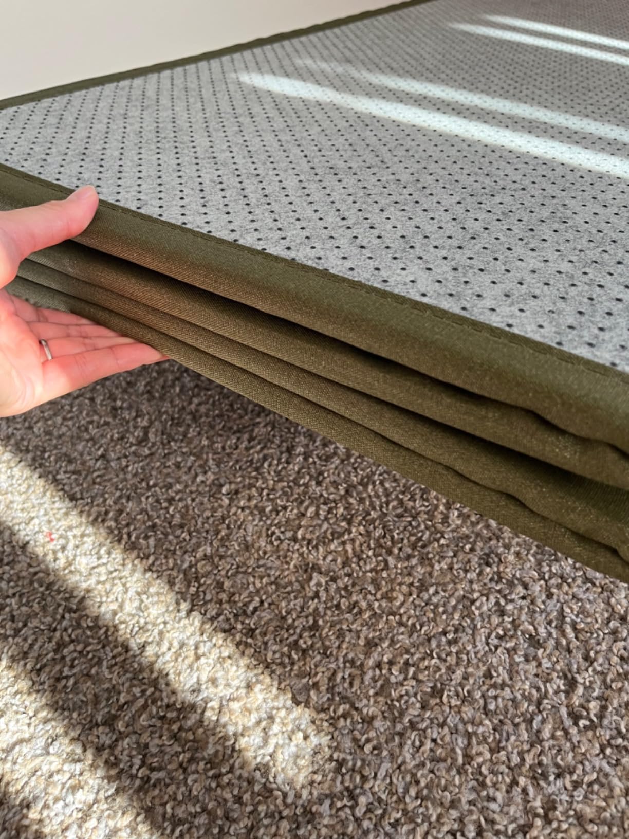 MIINA Japanese Traditional Tatami Mattress, Igusa (Rush Grass) Floor Mat, Futon, 39