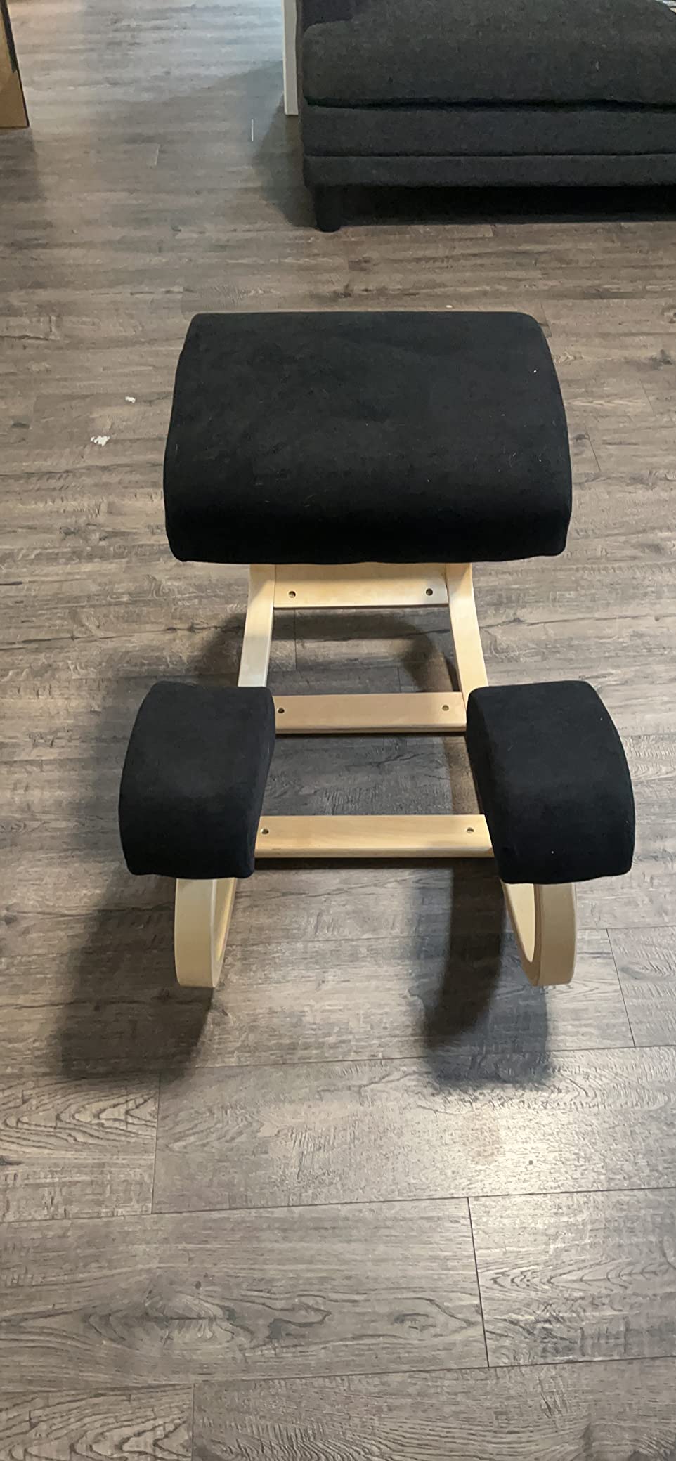 Ergonomic Kneeling Chair with Extra Padding - Posture Support Comfortable Desk Chair - Angled Rocking Stool & Balancing Seat - Natural Relief for Neck or Back Pain (with Extra Padding) customer photo 1