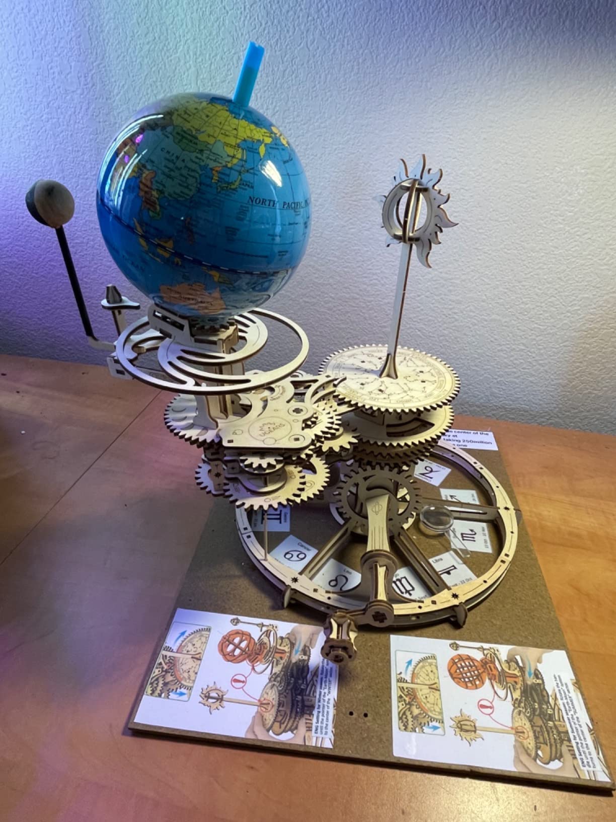 Wizdar 4 inch World Globe for Kids Learning customer photo 2