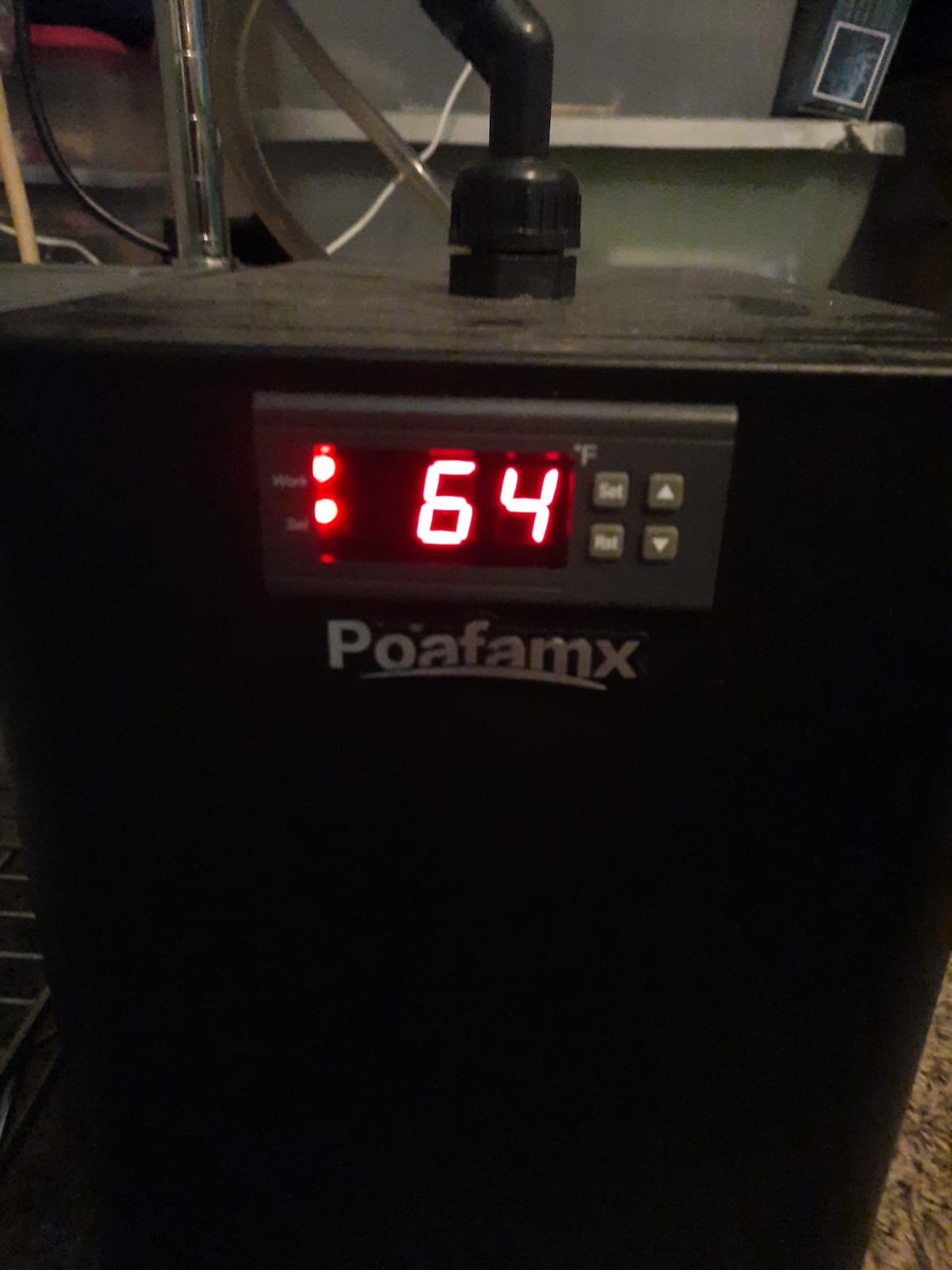 Poafamx 1/3 HP Aquarium Chiller, Quiet Fish Tank Water Chiller 40-80 Gal customer photo 2