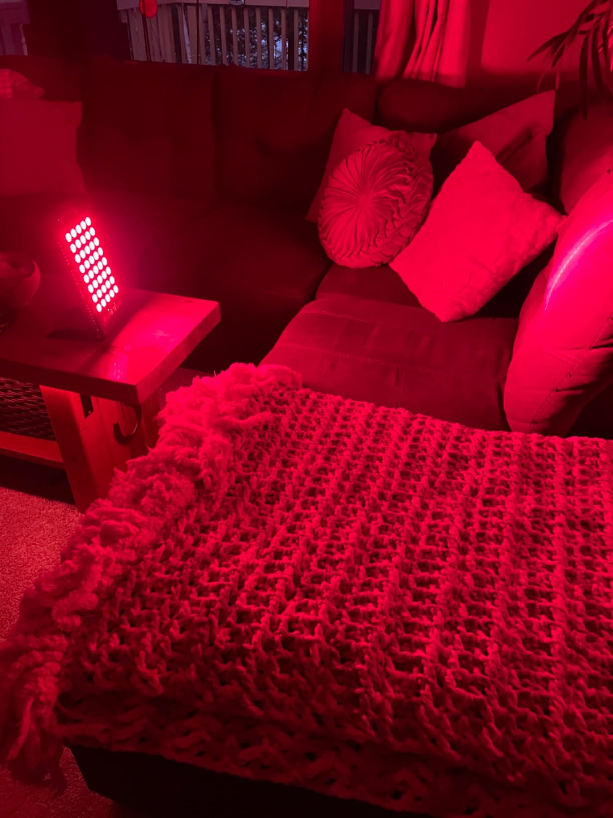 BestQool Red Light Therapy Panel, 660nm 850nm Red and NIR for Face, 50W customer photo 2