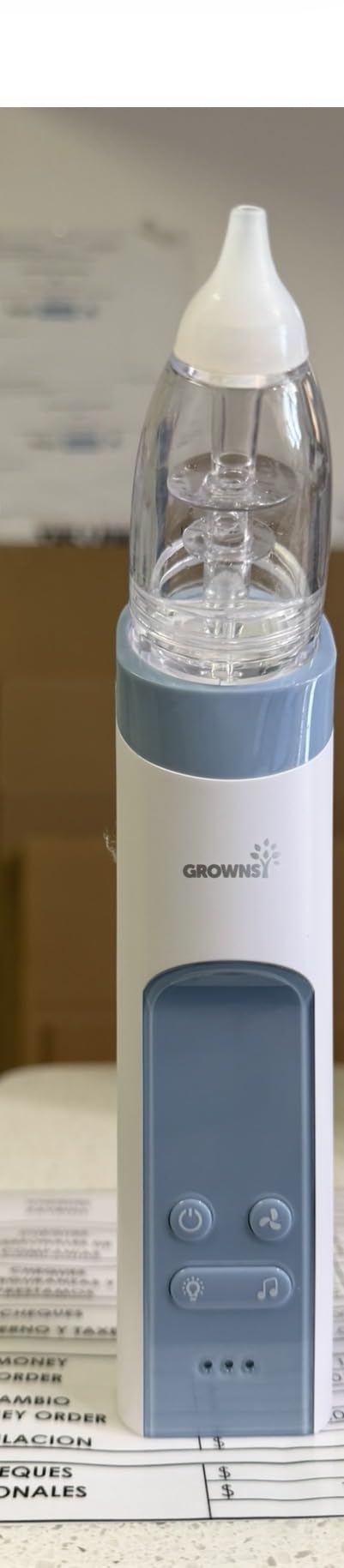 GROWNSY Baby Nasal Aspirator, Electric Nose Sucker, Powerful Suction,Grey customer photo 2