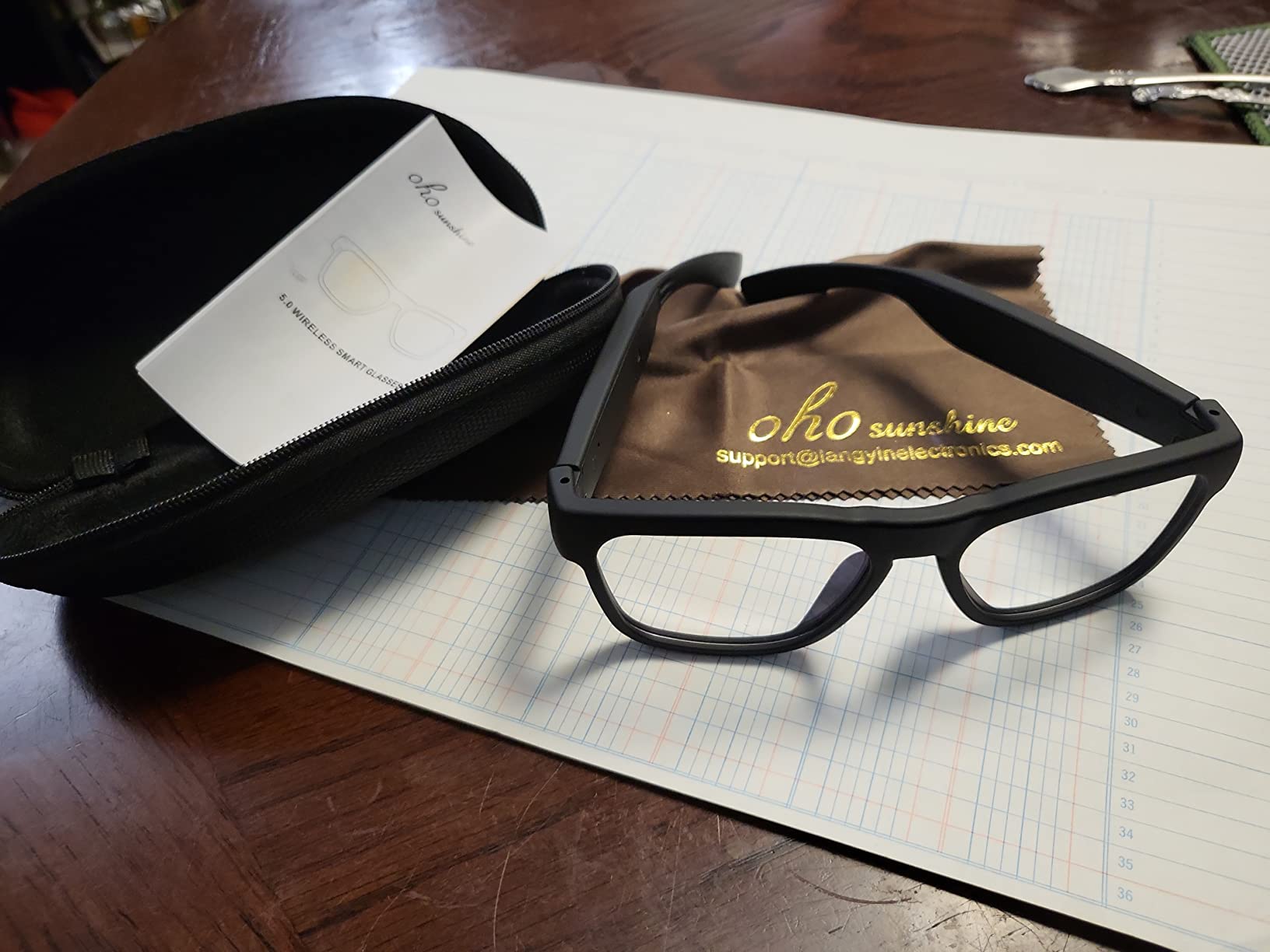 OhO Open Ear Smart Glasses, UV400 Z87.1 Lightweight Bluetooth Sunglasses customer photo 1