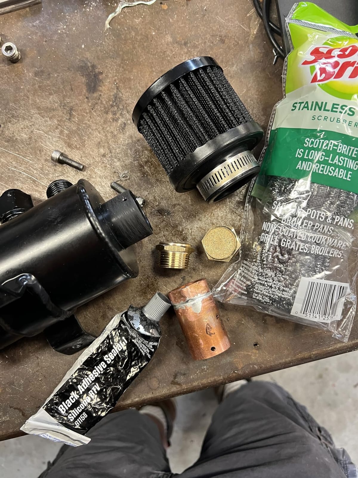 EVIL ENERGY 10AN Oil Catch Can 750ml Universal Baffled Breather Filter customer photo 1