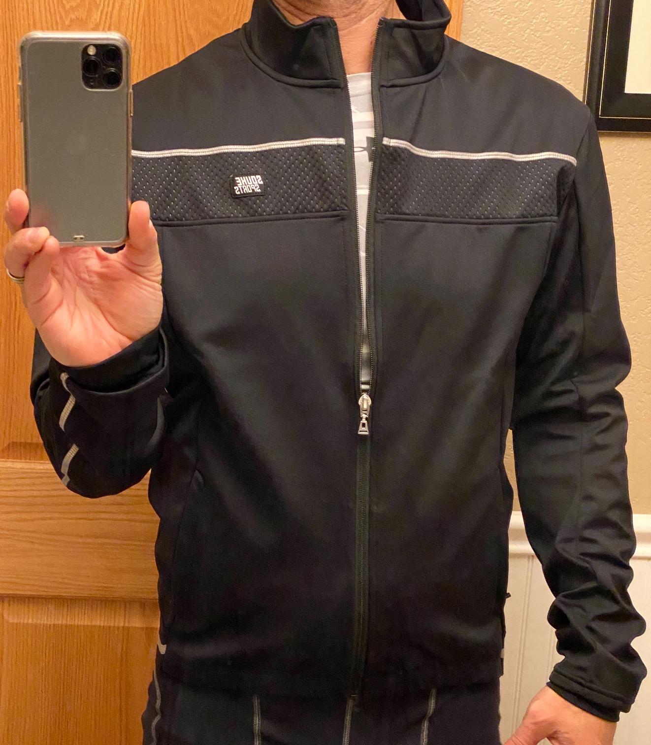 Souke Sports Men's Winter Cycling Jacket Windproof Thermal Bike Jacket customer photo 2
