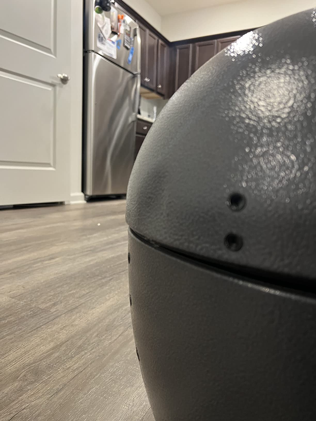 Char-Griller AKORN Jr. Portable Kamado Charcoal Grill and Smoker, Triple-Wall Insulated Steel with Cast Iron Grates and Locking Lid, 155 Sq. In. Cooking Area, Ash customer photo 1