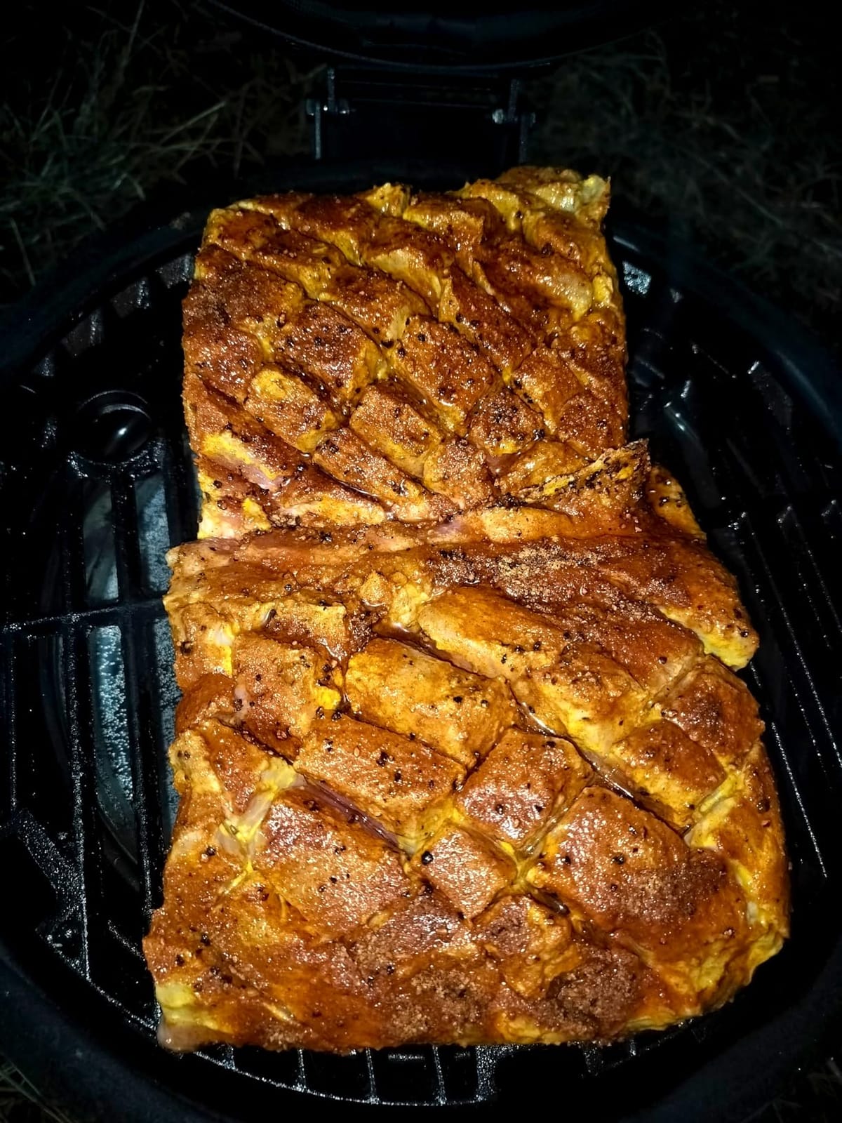 Char-Griller AKORN Jr. Portable Kamado Charcoal Grill and Smoker, Triple-Wall Insulated Steel with Cast Iron Grates and Locking Lid, 155 Sq. In. Cooking Area, Ash customer photo 2