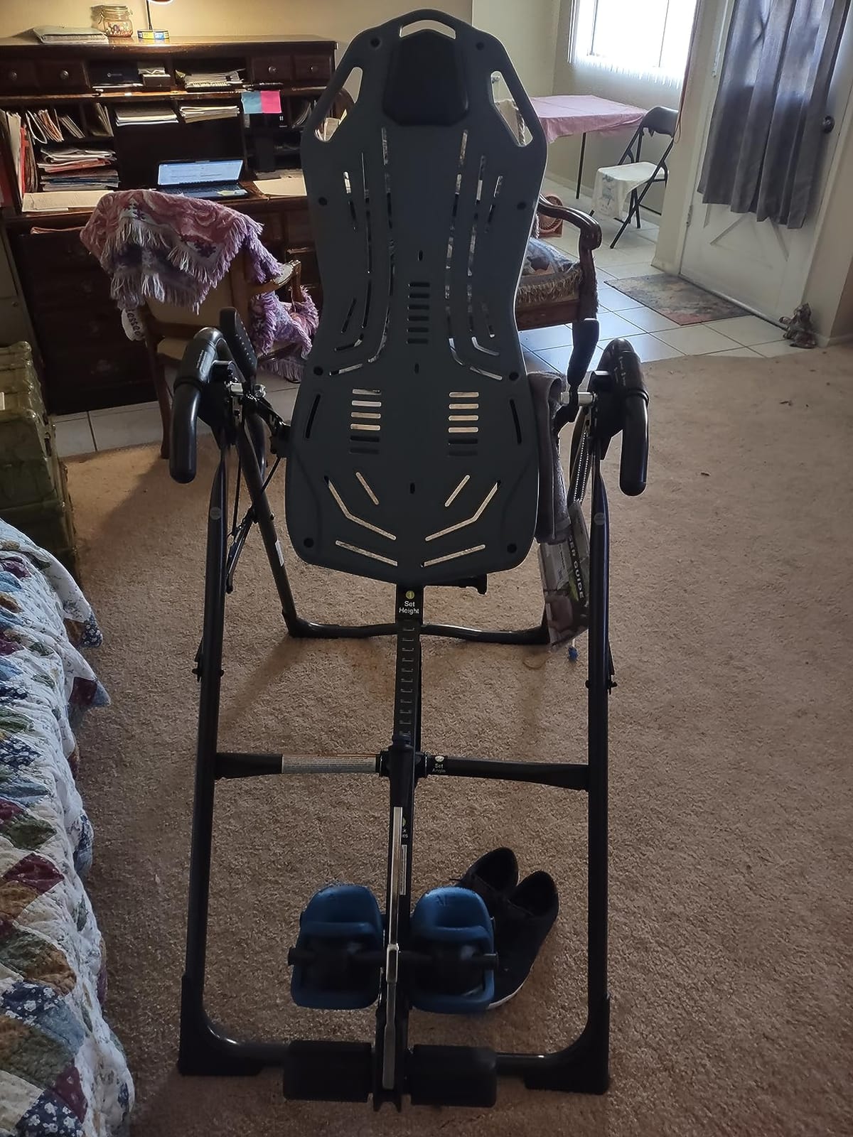 Teeter FitSpine X3 Inversion Table w/ Accessories for Back Pain Relief, Deluxe Easy-Reach Ankle Lock, FDA Registered, UL Safety Certified, 300 lb Capacity, Designed & Patented in USA customer photo 1