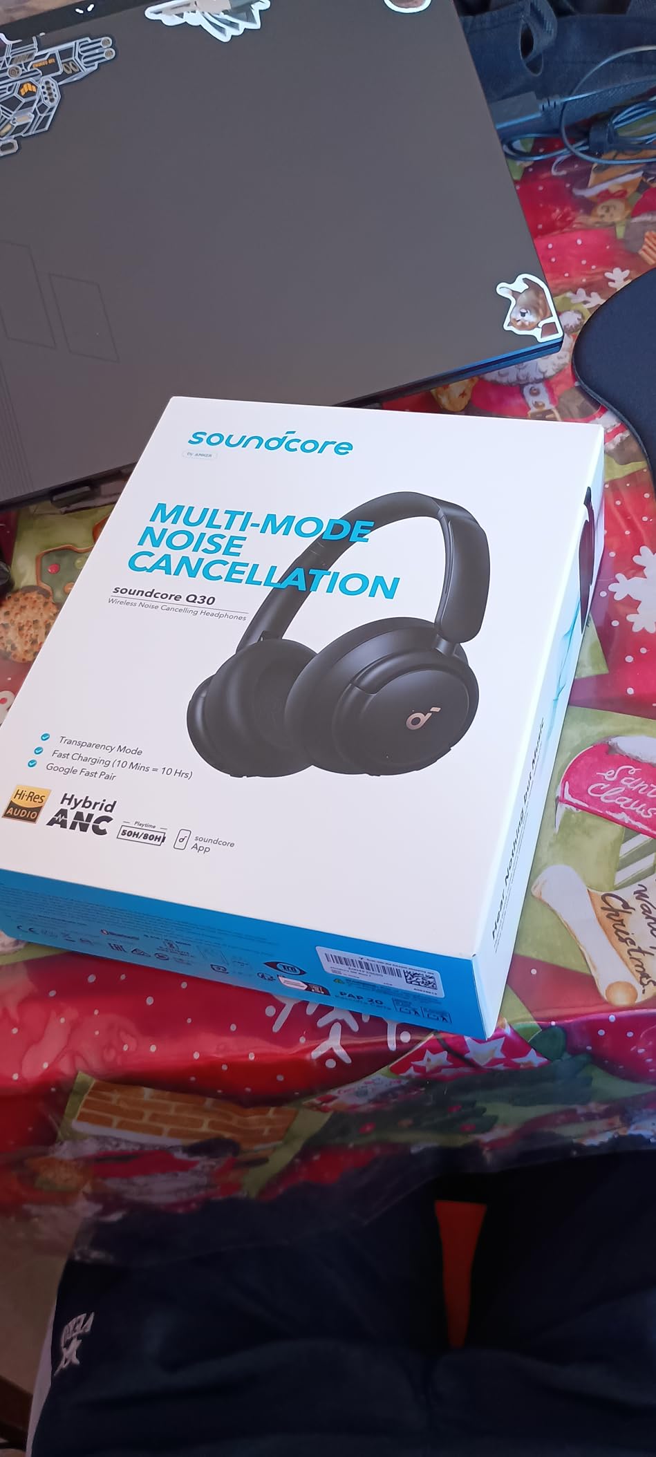 Soundcore by Anker Q30 Hybrid Active Noise Cancelling Headphones, Black | Over-Ear, Bluetooth, Multiple Modes, Hi-Res, Custom EQ via App, 50H ANC Playtime, Comfortable Fit, Multipoint Connection customer photo 1