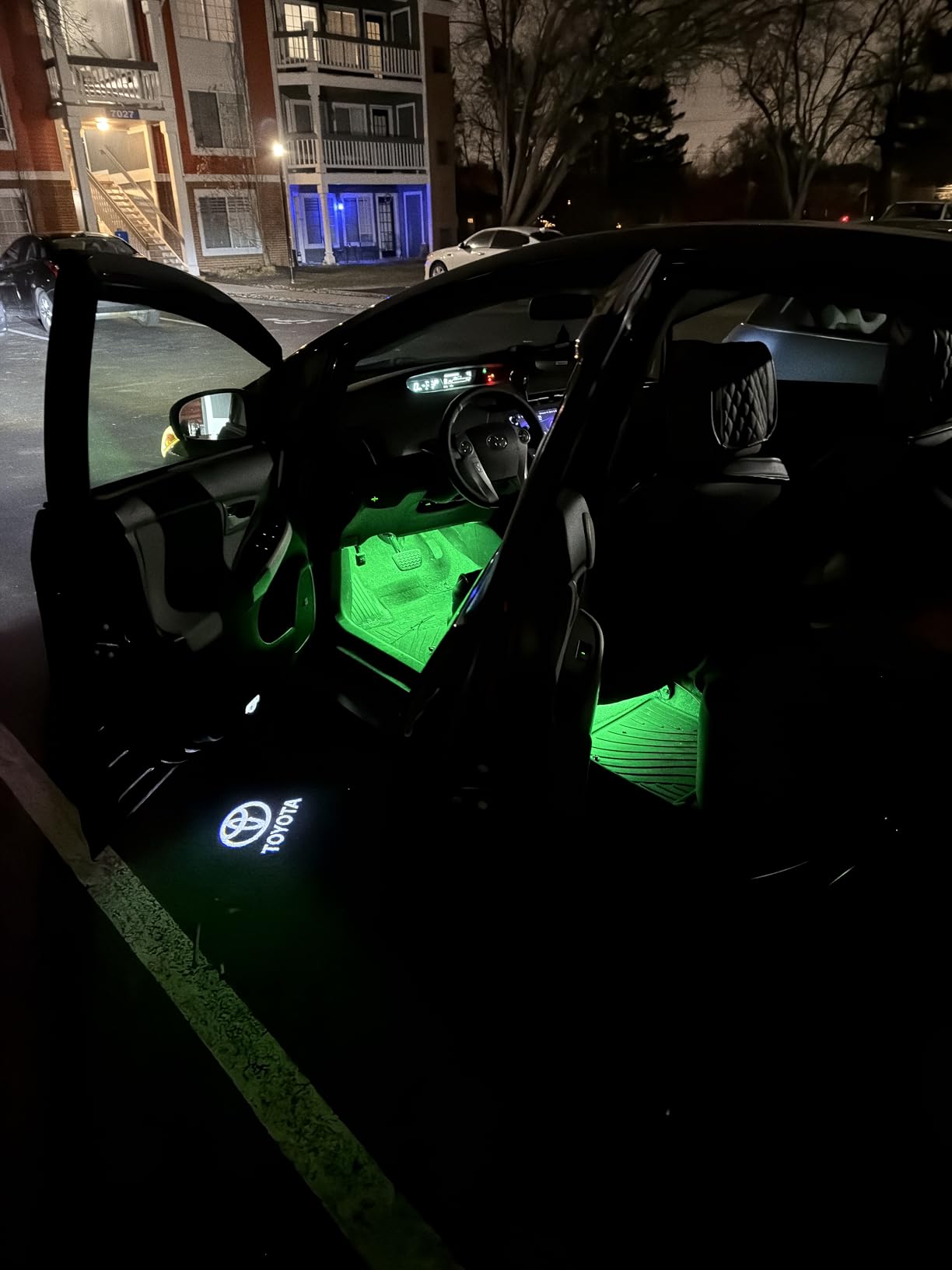 Xprite RGB LED Car Interior Bluetooth USB Light Strip, w/Wireless Remote and APP Control, 4 PCS Under Dash Footwell Ambient Lights Kits, DIY Music Mode Universal for Vehicle Internal, SUV, Trucks customer photo 2