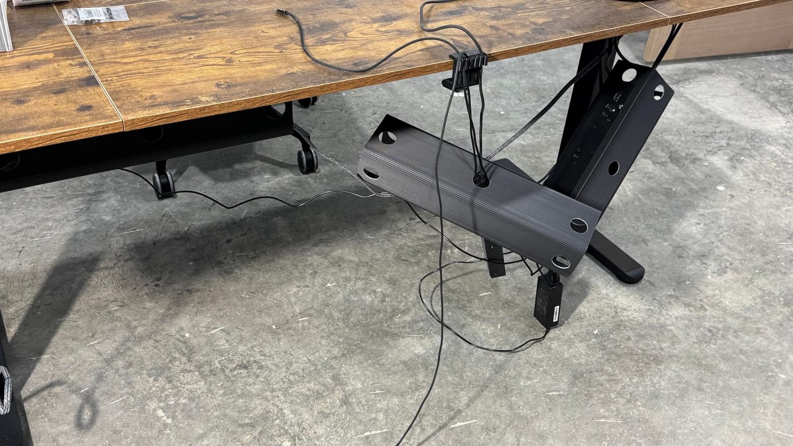 Yecaye 2 Pack Cable Management Under Desk, 31.5 in, Black customer photo 1
