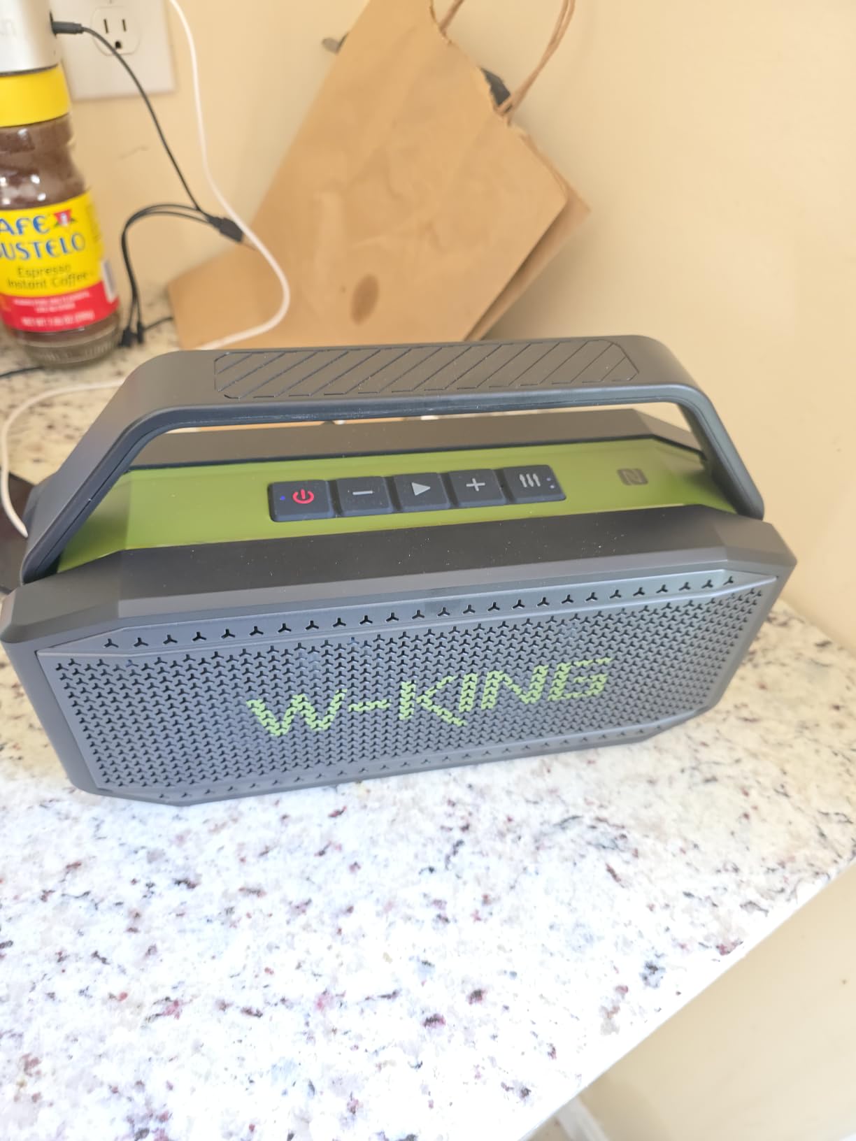 W-KING Bluetooth Speaker, 100W Peak Outdoor Portable Loud Speakers Wireless | 108dB IPX7 Waterproof Floating Rugged Boombox, 60W Party Large Speaker Subwoofer, 7.2'' Deep Bass Radiator, 40H, EQ, TF, AUX customer photo 2