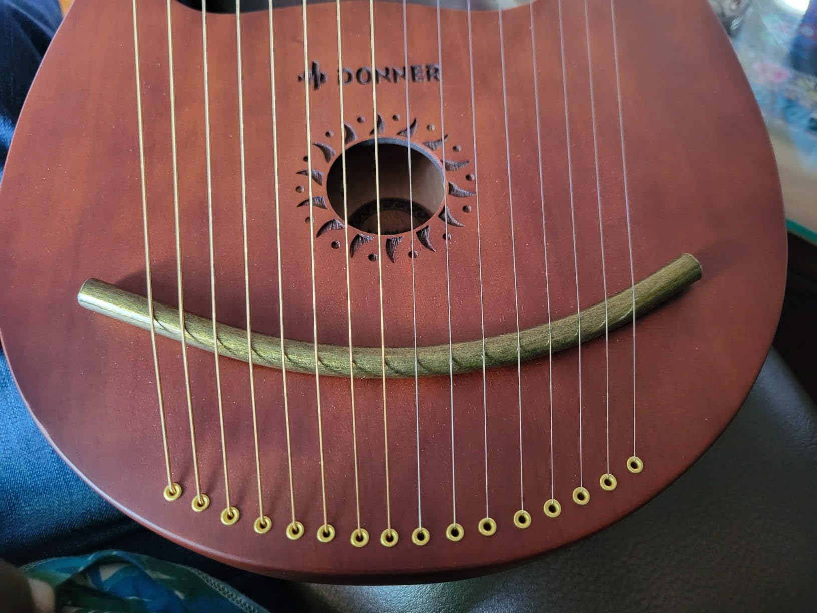 Donner 16-String Mahogany Lyre Harp Beginners Kit, Classic Greece, DLH-003 customer photo 2