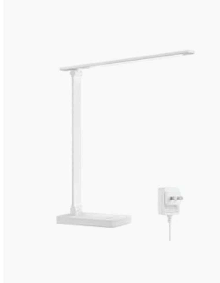 Lepro LED Desk Lamp 9.5W 800lm, Metal Desk Light for Home Office, White | 5 Colors 5 Brightness, Dimmable Task Light, Eye Caring, Home Office Desktop Lamp for Reading, Crafting, Sewing, Puzzle, Nail customer photo 2