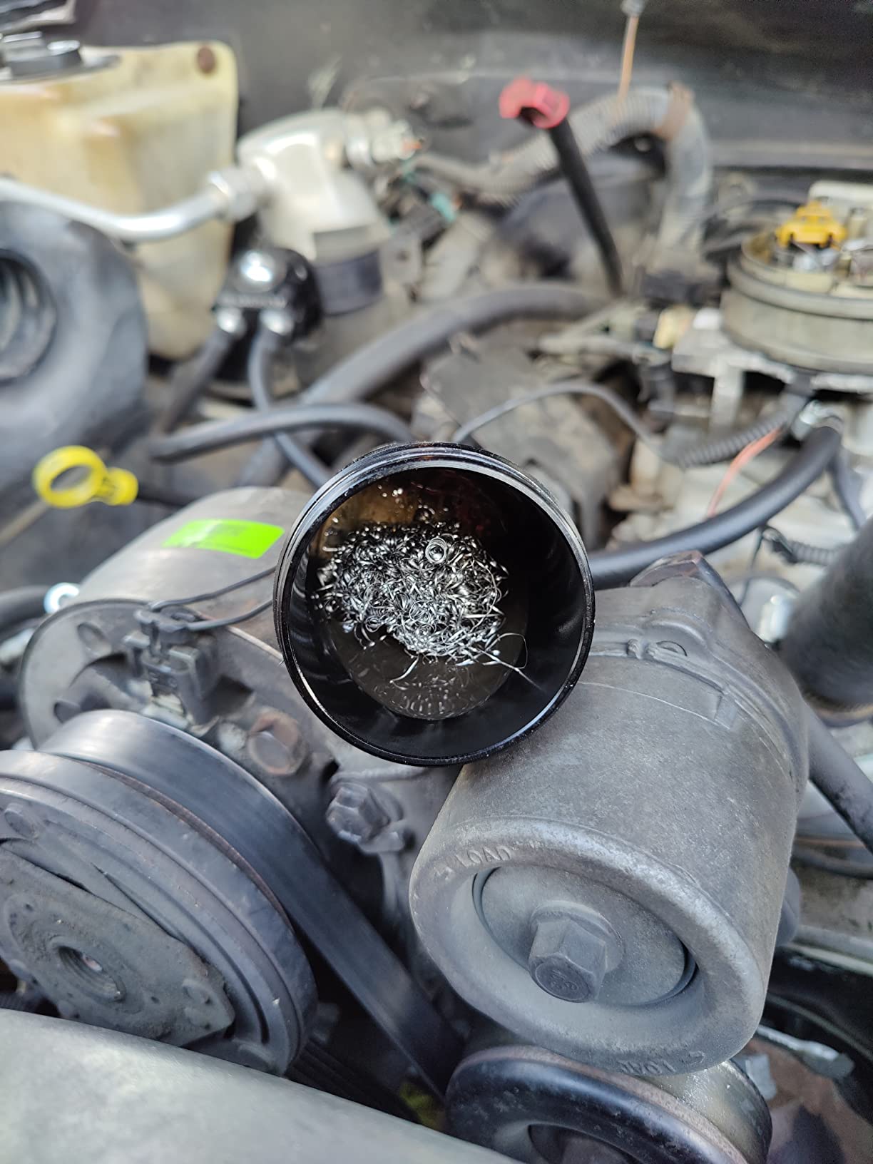 400ml Oil Catch Can Kit Universal for Cars/Trucks, Baffled Aluminum Reservoir with Breather Filter & Accessories, 3/8