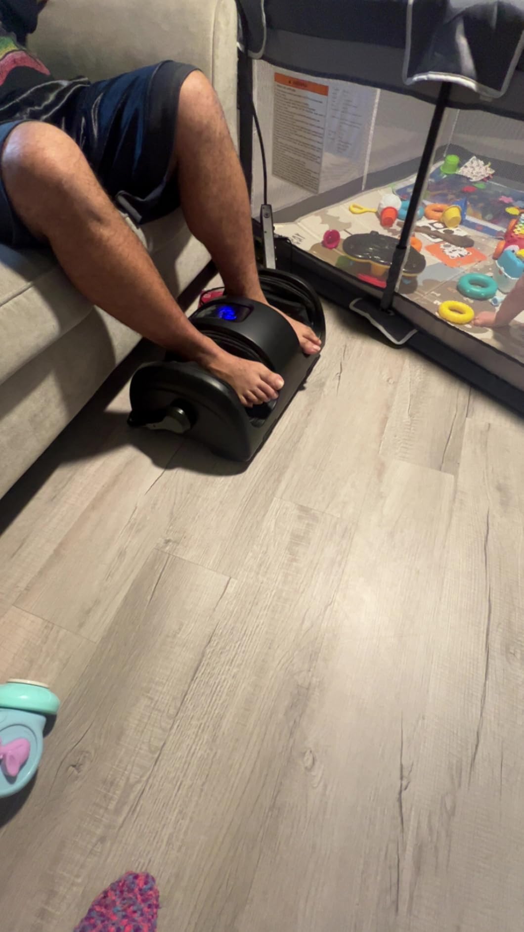 Best Choice Products Shiatsu Foot Massager with Heat for Plantar Fasciitis & Neuropathy, Kneading Foot & Calf Massager with Remote, 360° Adjustable Handle, Rolling & Compression Massage - Gray customer photo 1