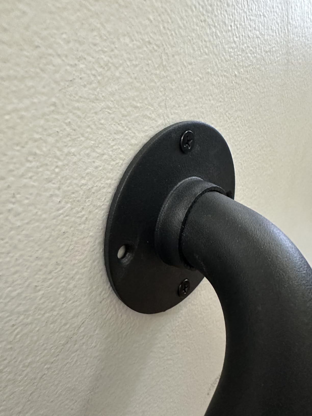 36 Inch Black Metal Stairs Railing Indoor, Industrial Pipe Staircase Handrail - Wall Mount Hand Rails for Outdoor Steps, Banister Deck Rail, Safety Grab Bar for Senior or Disabled customer photo 2