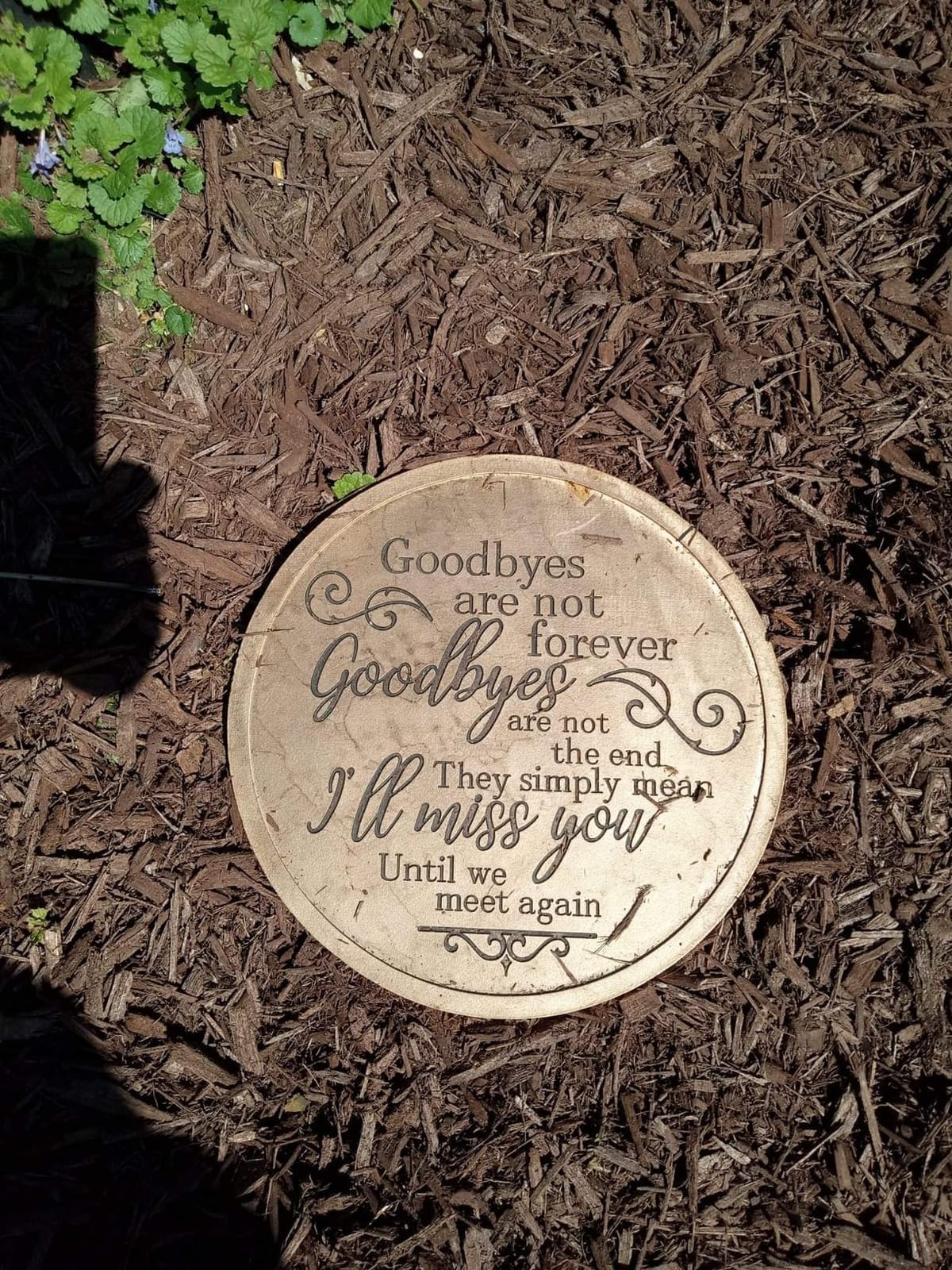 Spoontiques - Garden Décor - If Tears Could Build A Stairway Memorial Tulips Stepping Stone - Decorative Stone for Garden customer photo 2