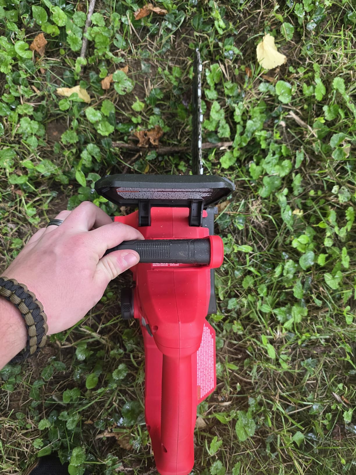 CRAFTSMAN Mini Chainsaw, 10 inch Mini Chainsaw Cordless, Electric Chain Saw, V20 Battery and Charger Included, Handheld Tree Trimmer Wood Cutter (CMCCS610D1) customer photo 1