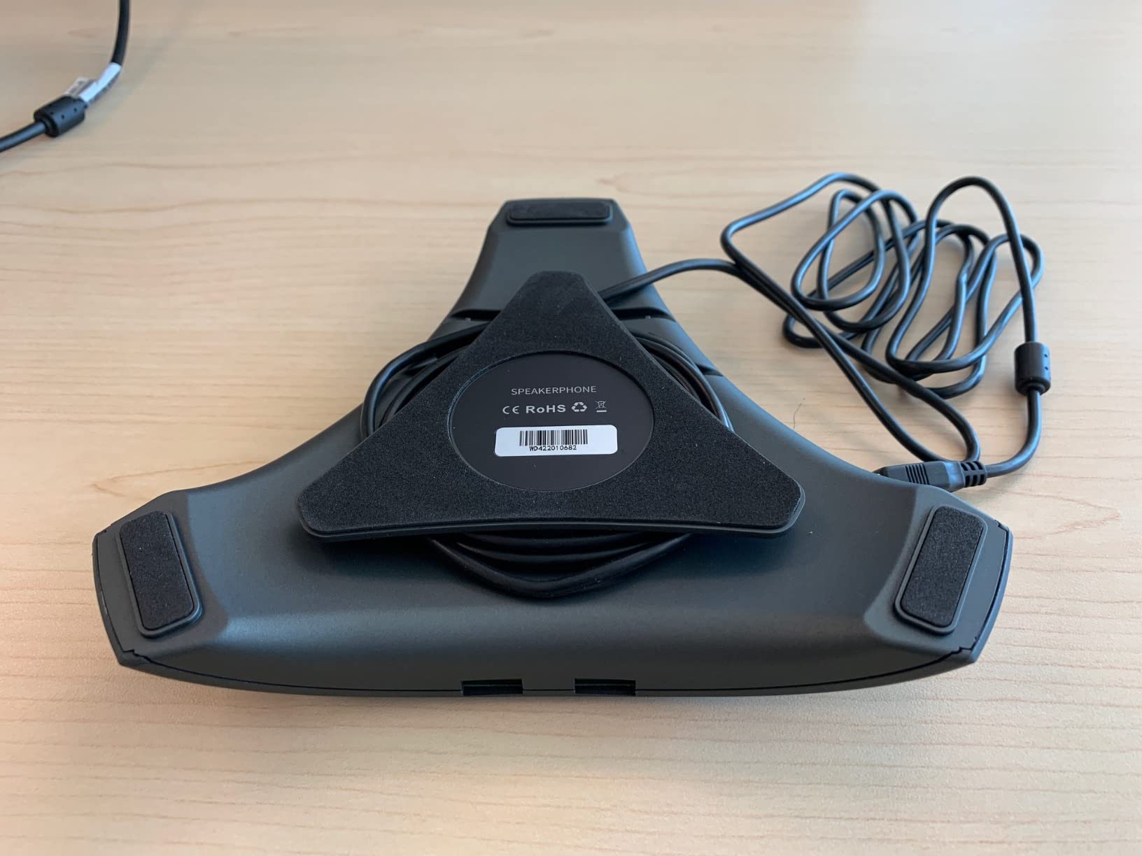 Conference Speaker and Microphone, 360° Omnidirectional USB Speakerphone Microphone with USB Hub, Noise Reduction/Echo Cancellation Computer Microphone for 8-10 People Business Conference, Home Office customer photo 2