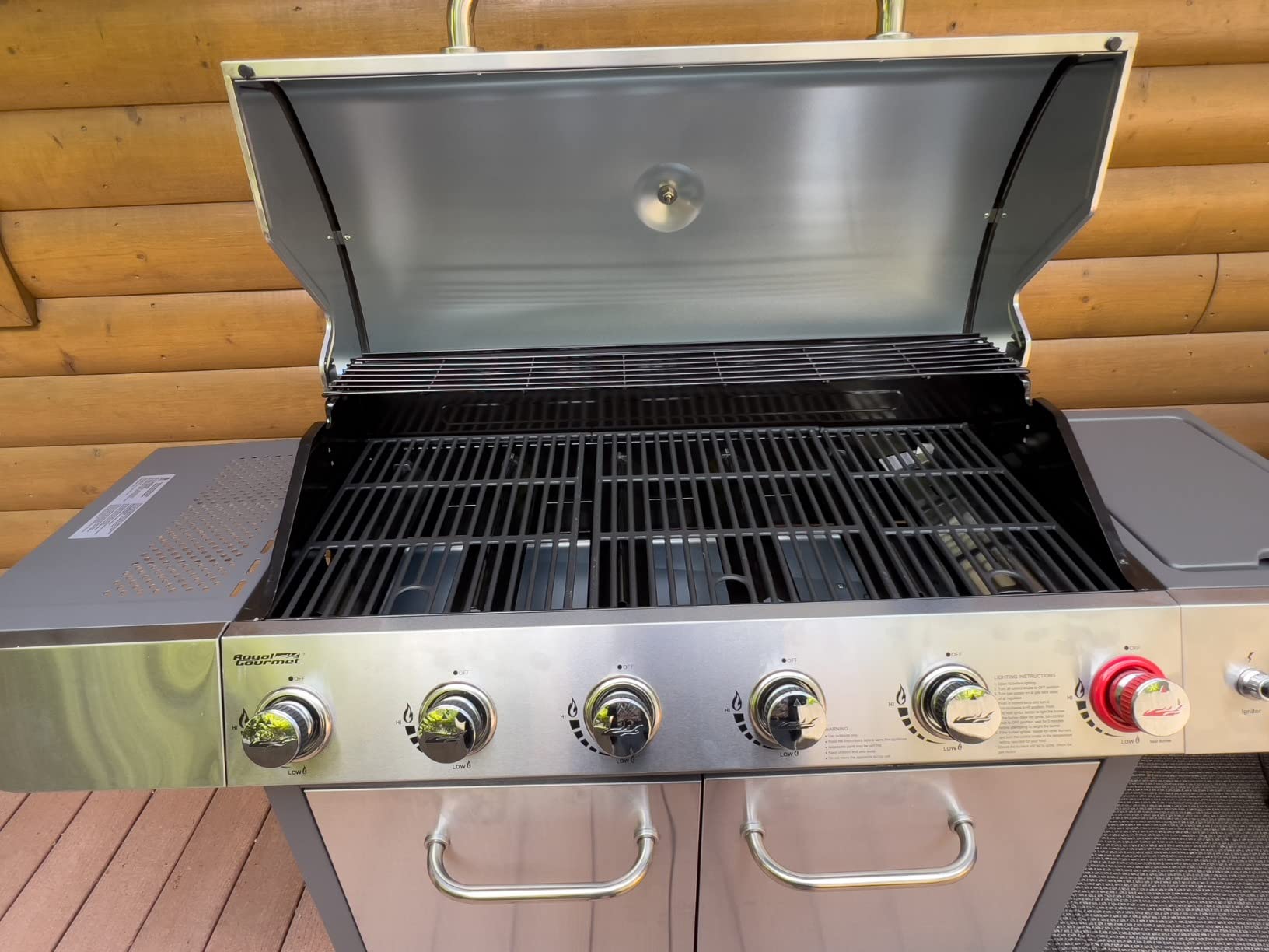 Royal Gourmet SG6002R 6-Burner Propane Gas Grill with Side Burner, Silver customer photo 1