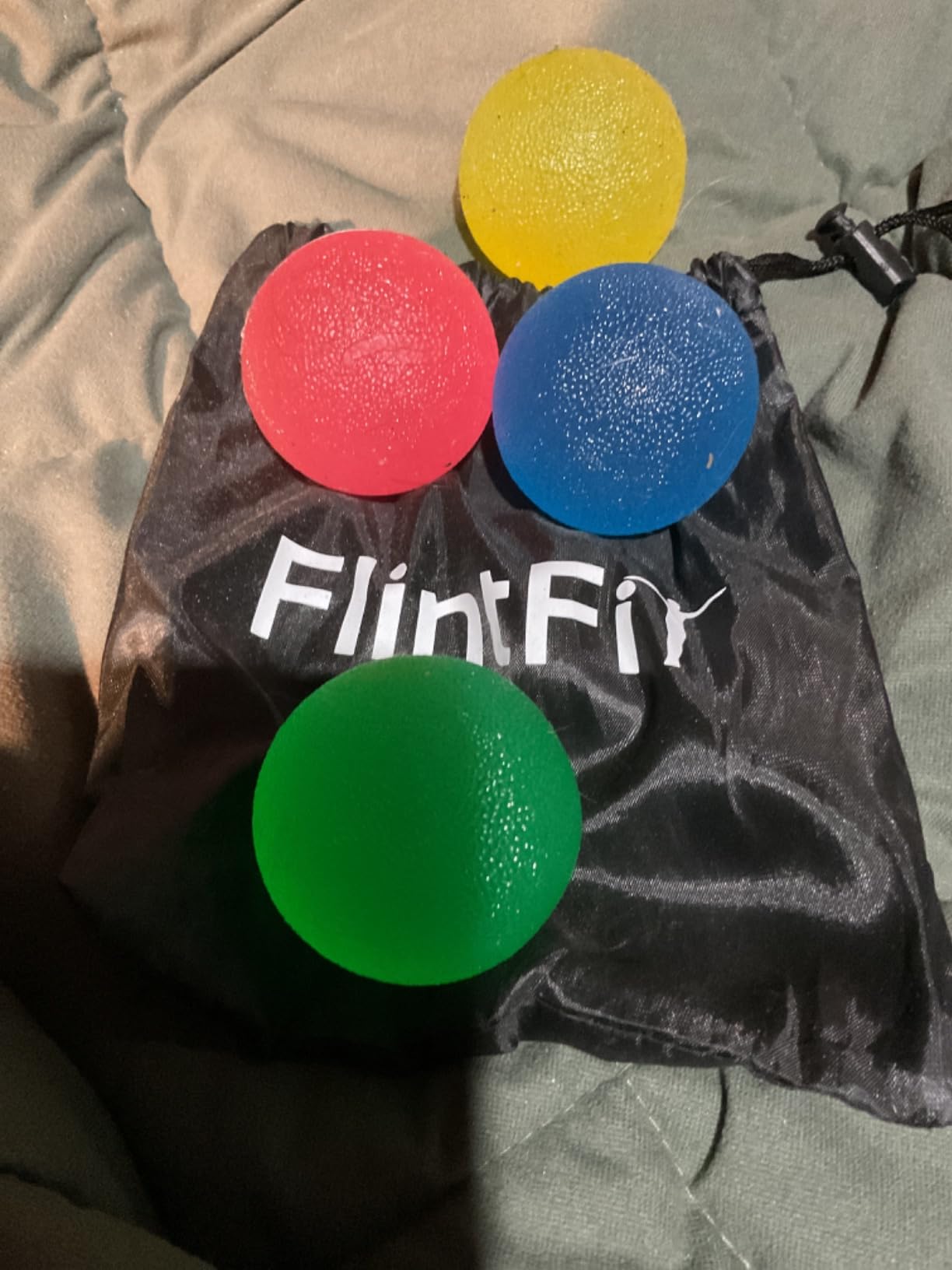 FlintRehab Premium Hand Exercise Balls - Set of 4 for Carpal Tunnel Stress/Pain Relief, Stress Balls for Kids & Adults, Squeeze Balls for Hand Therapy/Arthritis - Hand Squeezers for Strength customer photo 2