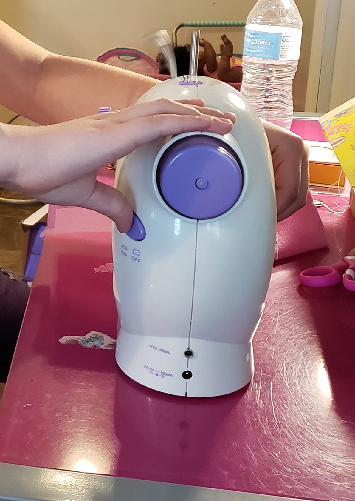Made By Me My Very Own Sewing Machine for Beginner, Portable Battery Powered First Sewing Machine for Kids Ages 8+, Includes Fabric, Thread, Measuring Tape, & Stuffing, customer photo 1