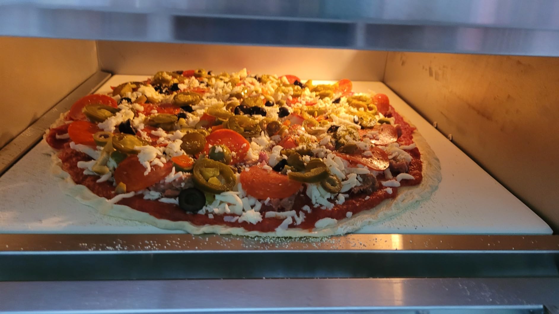 Shikha Commercial Pizza Oven 16 inch Double Deck Electric 40L 3000W 110V customer photo 2