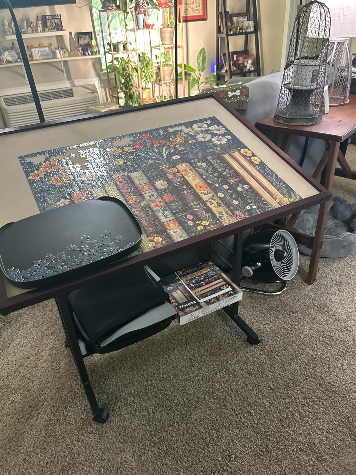 Becko US 1500 Piece Tilting Puzzle Table for Adults with Cover Mat customer photo 1