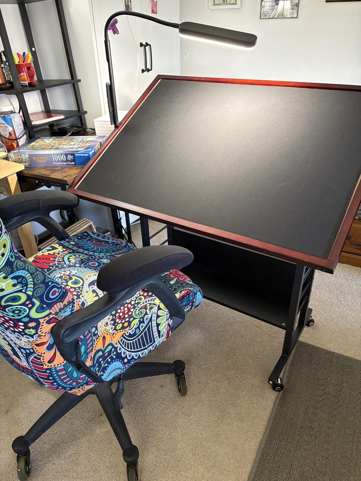 Becko US 1500 Piece Tilting Puzzle Table for Adults with Cover Mat customer photo 2