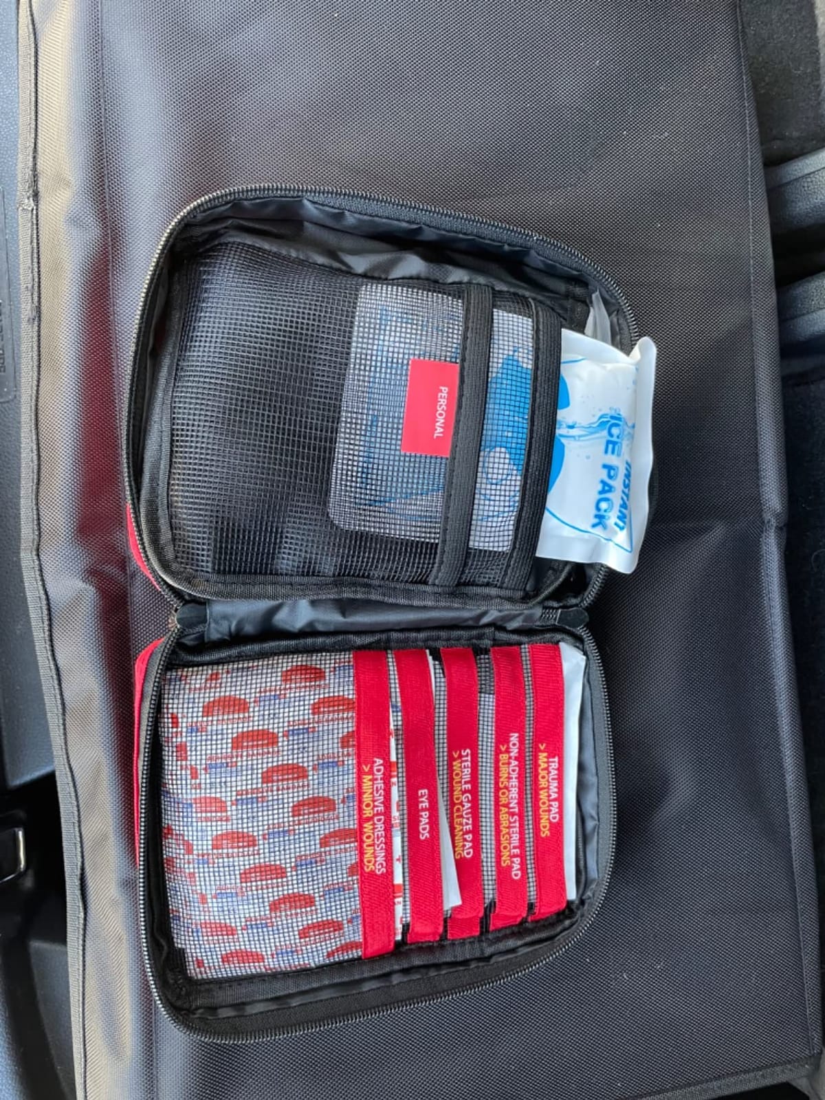 First Aid Kit, Professional Trauma First Aid Kit with Labelled Compartments Molle System for Car, Hiking, Backpacking, Camping, Traveling, and Cycling customer photo 2