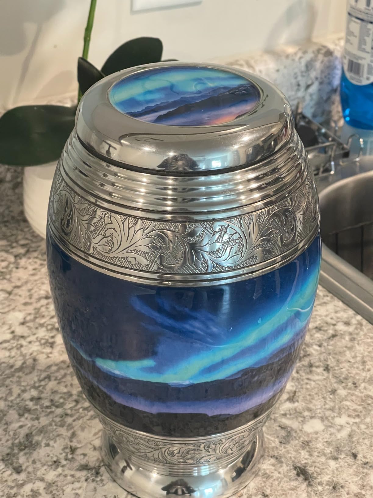 Aurora Borealis Cremation Urns for Human Ashes Adult Male Urns for Ashes customer photo 1