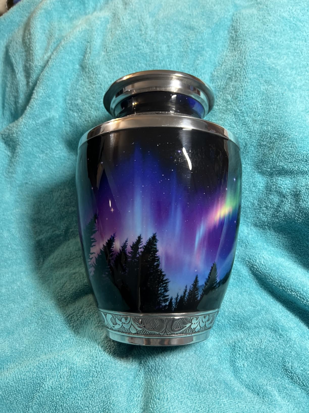Aurora Borealis Cremation Urns for Human Ashes Adult Male Urns for Ashes customer photo 2