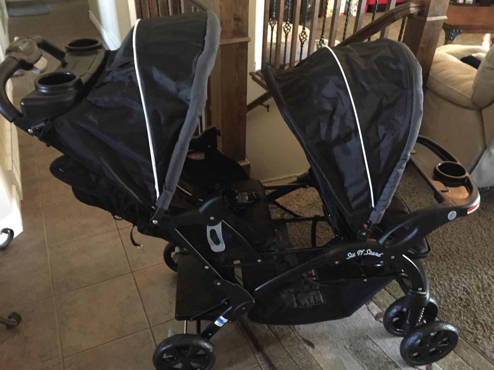 Baby Trend Sit N’ Stand® Double Stroller, Desert Blue customer photo 1