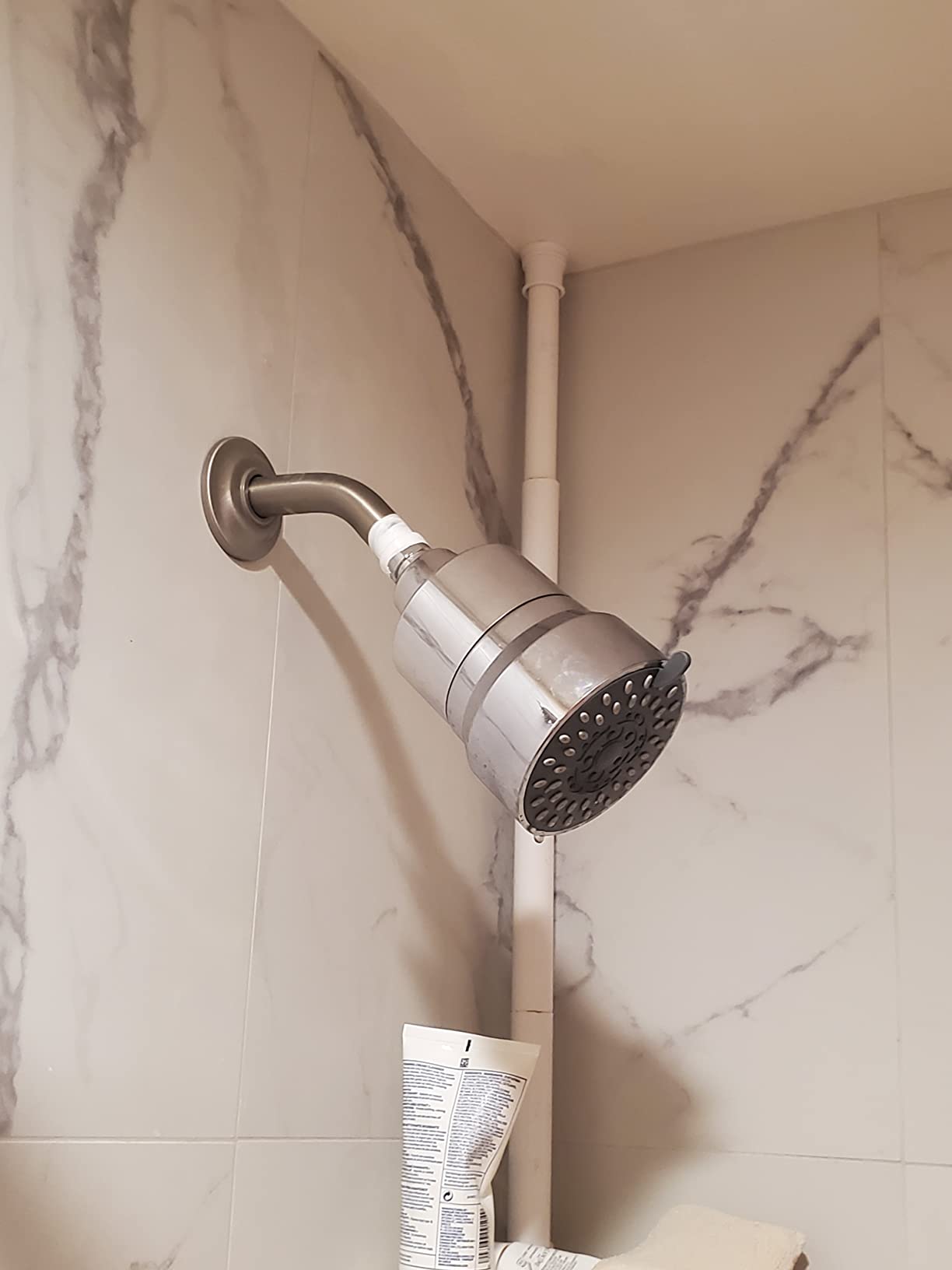Filtered Shower Head, 3 Modes High Pressure Shower Head with 15 Stage Hard Water Filter Cartridge for Remove Chlorine and Harmful Substances customer photo 2