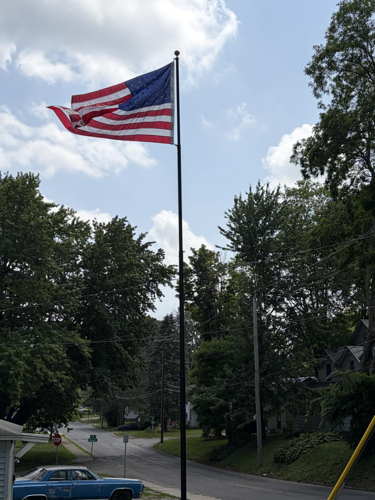Service First 25FT Heavy Duty Telescoping Flagpole Kit Freedom Black customer photo 2
