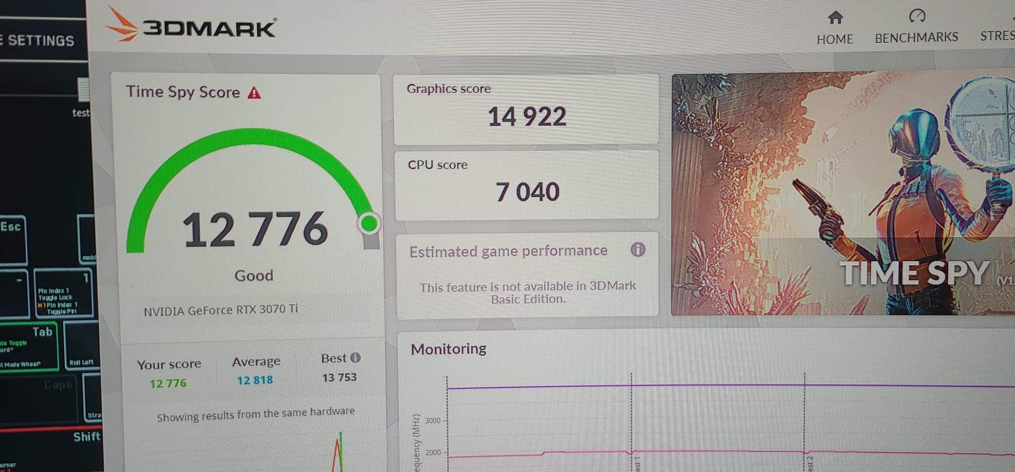 ASUS ROG Strix NVIDIA GeForce RTX 3070 Ti OC Edition Gaming Graphics Card (PCIe 4.0, 8GB GDDR6X, HDMI 2.1, DisplayPort 1.4a, Axial-tech Fan Design, 2.9-Slot, Super Alloy Power II), 3 Year Warranty customer photo 2