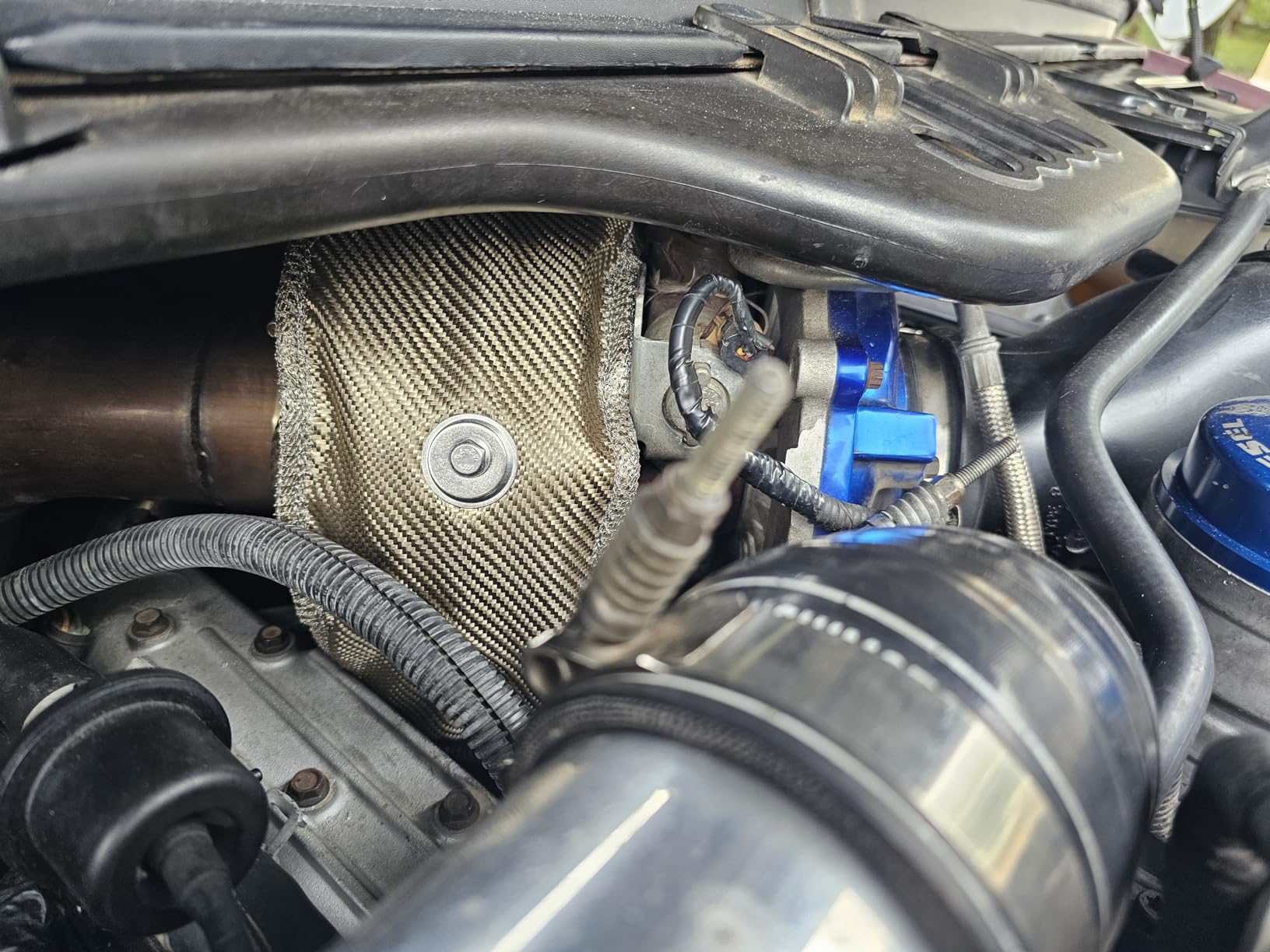 Mishimoto MMTB-F2D-03 Titanium Turbo Blanket, Compatible With Ford 6.0L Powerstroke 2003-2007 customer photo 1