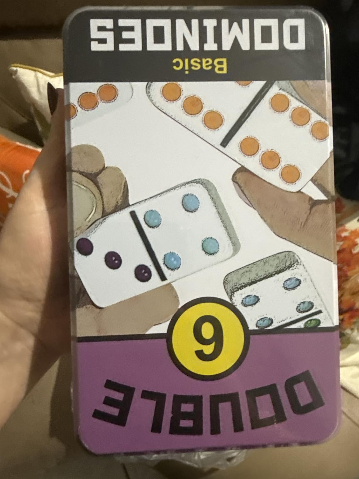 Front Porch Classics | Double 6 Travel Tin Domino Set from, for 1 to 4 Players Ages 6 and up customer photo 1