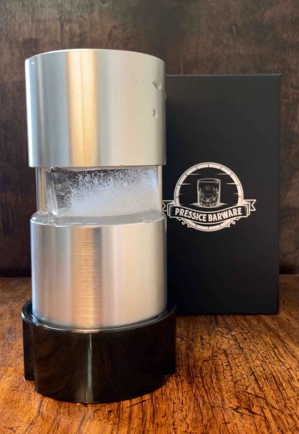 Ice Ball Press – Precision-Crafted Aluminum – Create Effortless Large Spheres – Includes Ice Tray – Made in the USA (Paloma Finish) customer photo 1