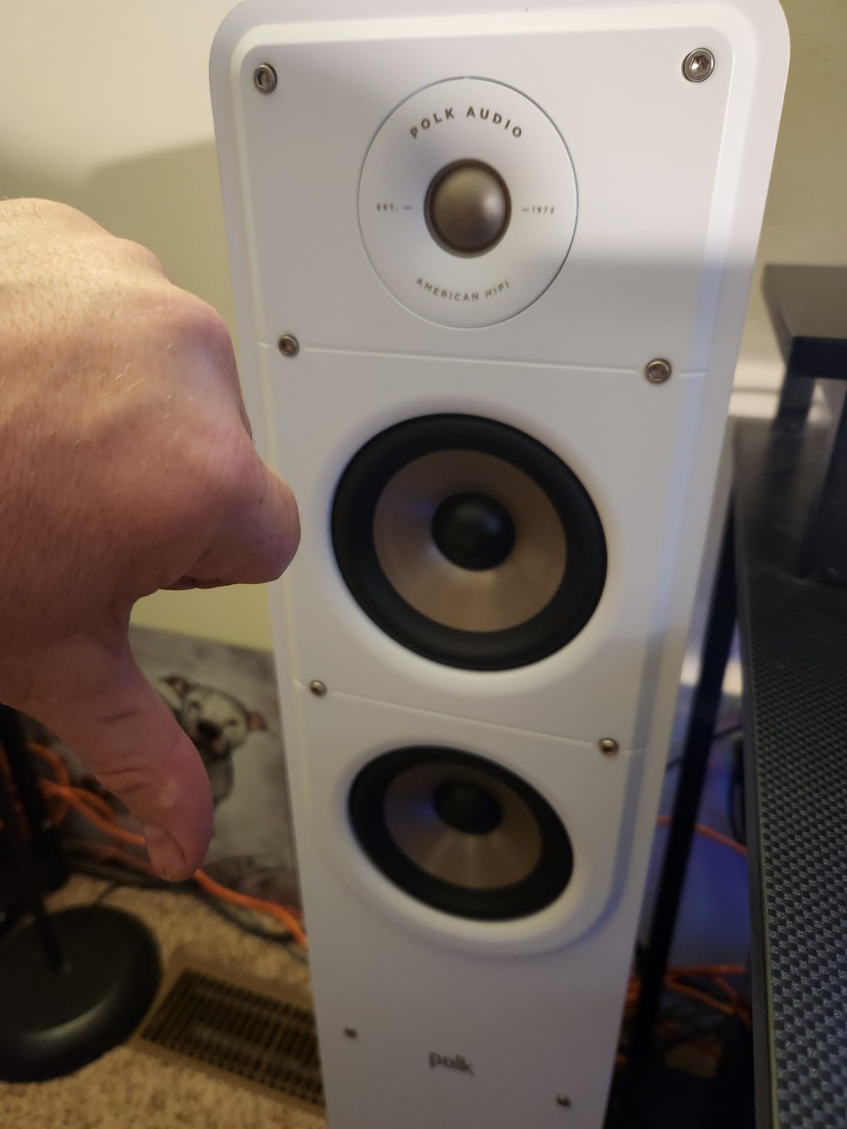 Polk Audio Signature Elite ES50 Tower Speaker, Single, Contemporary Walnut | Hi-Res Certified, Dolby Atmos & DTS:X Compatible, 1