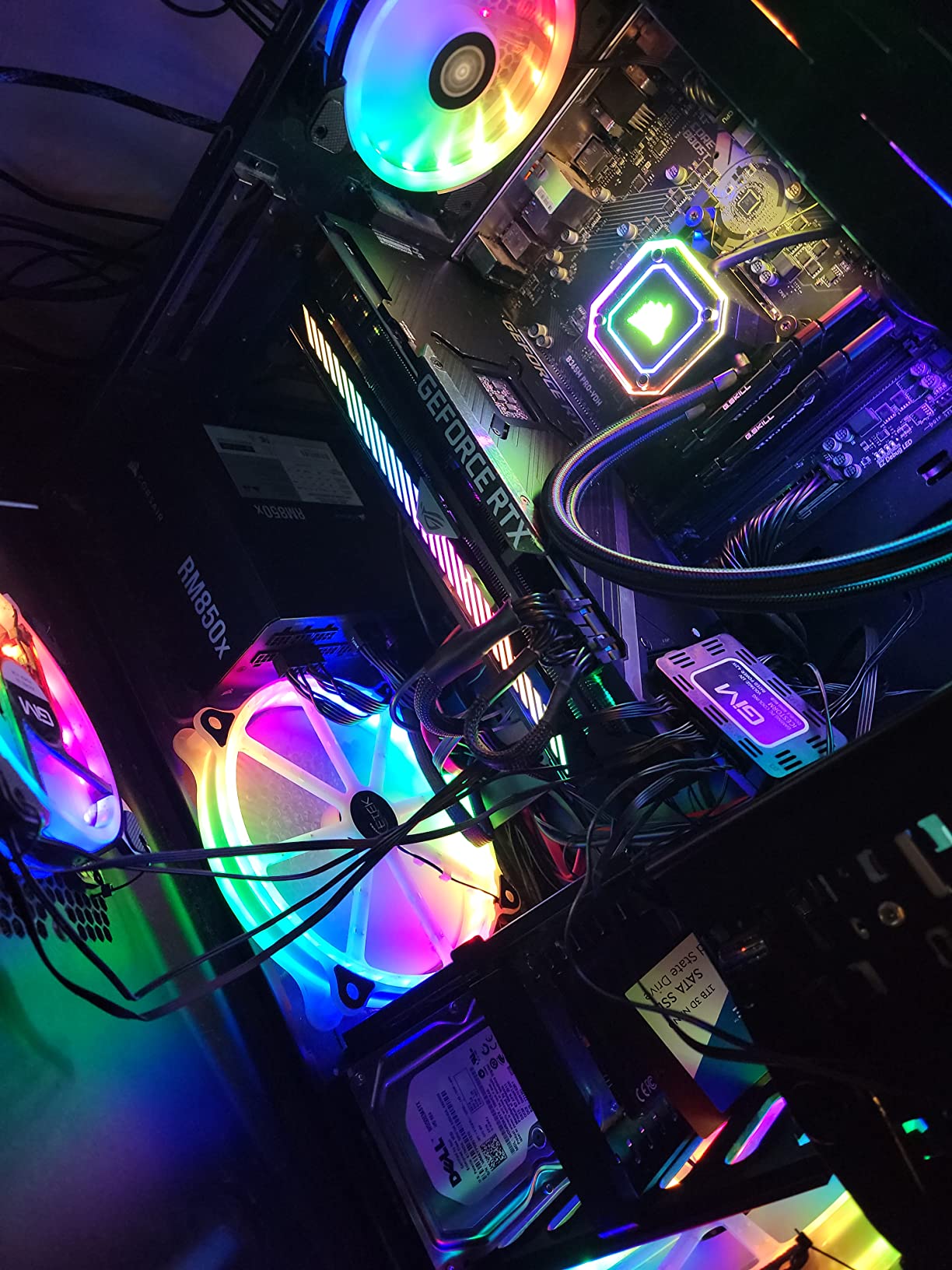 ASUS ROG Strix NVIDIA GeForce RTX 3060 Ti V2 OC Edition Gaming Graphics Card (PCIe 4.0, 8GB GDDR6, LHR, HDMI 2.1, DisplayPort 1.4a, Axial-tech Fan Design, 2.9-slot, Super Alloy Power II, GPU Tweak II) customer photo 1