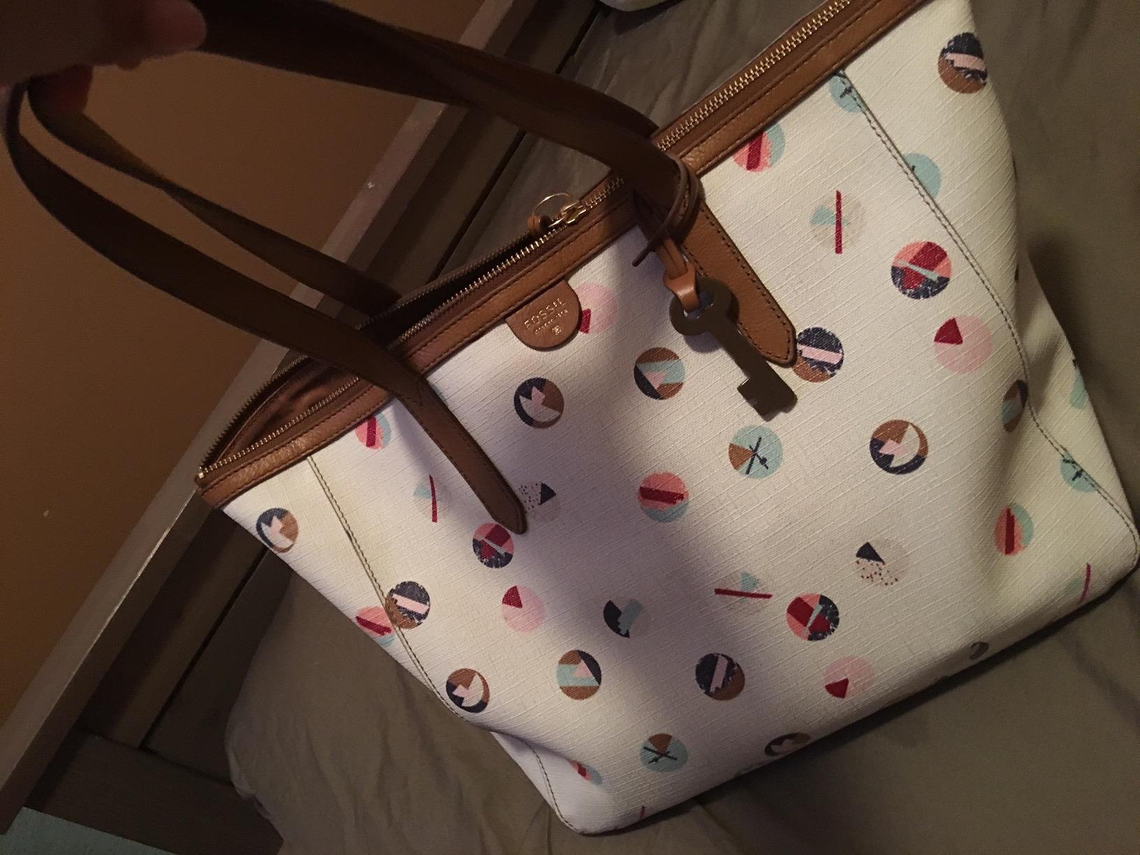 Fossil Women's Sydney Tote Purse Handbag customer photo 1