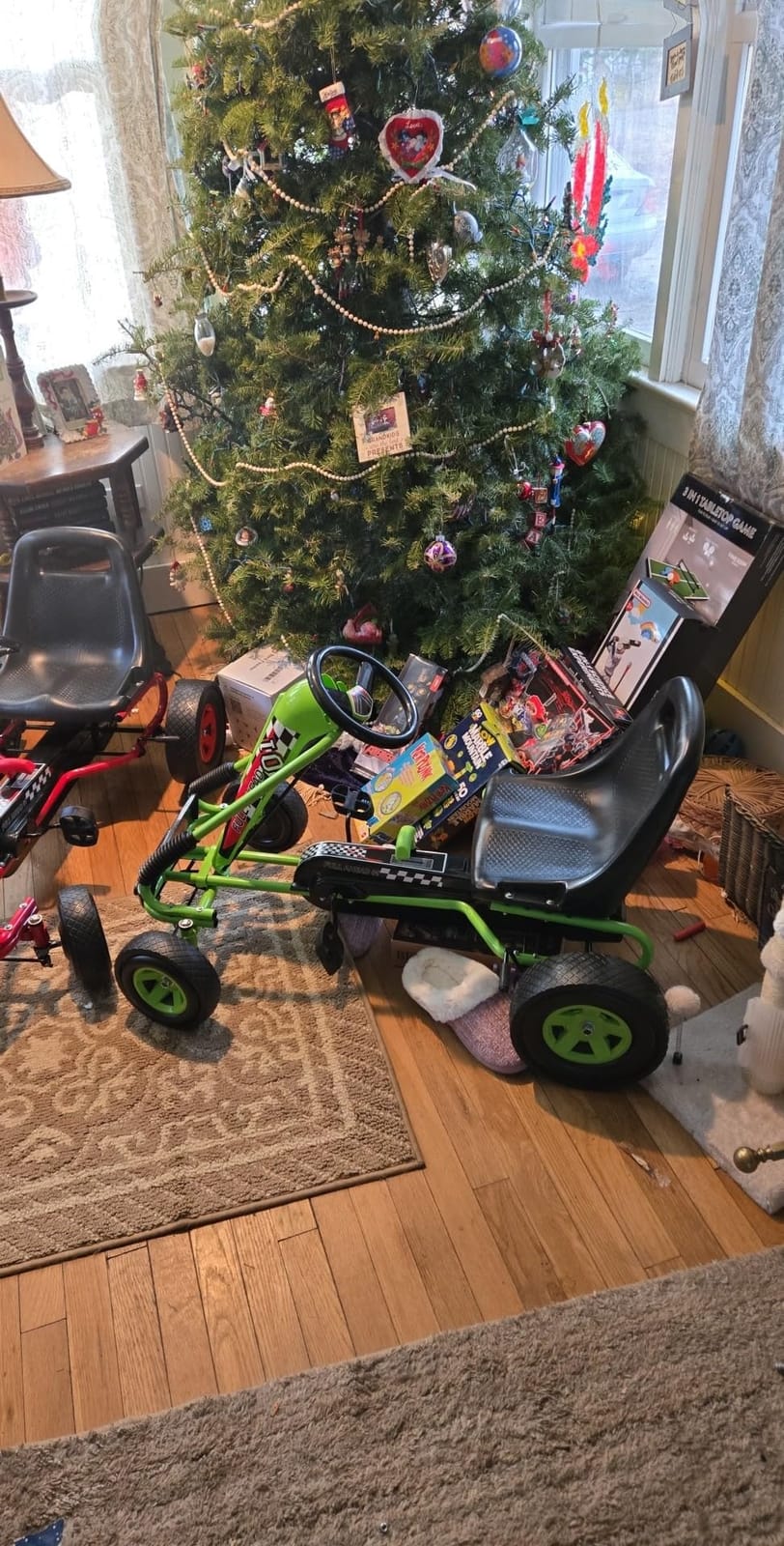 Costzon Go Kart for Kids, 4 Wheel Off-Road Pedal Go Cart w/Adjustable Seat, 2 Safety Brakes, EVA Rubber Tires, Ride-On Toys for Boys Girls, Outdoor Racer Pedal Car (Green, 40
