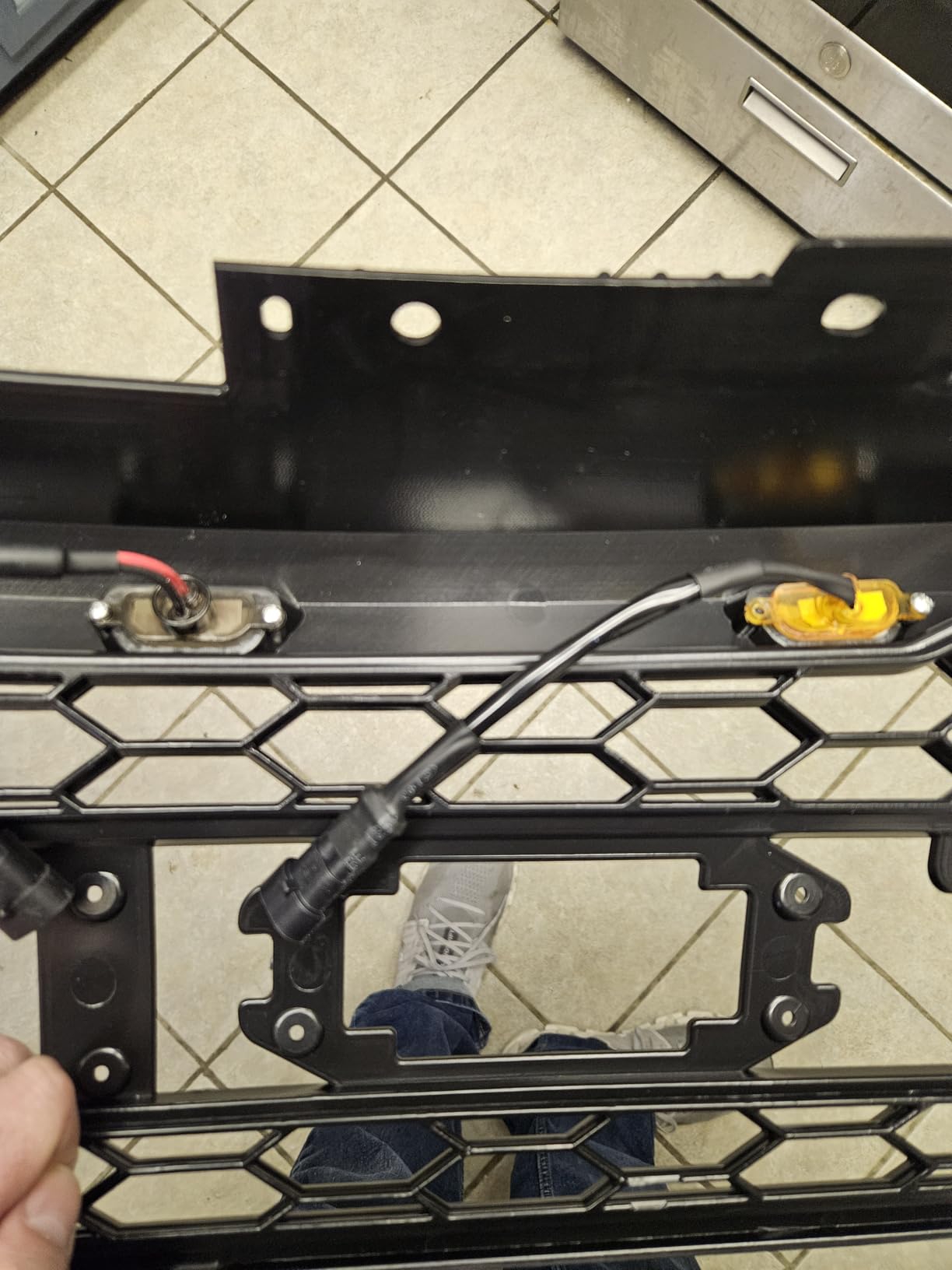 AUXLIGHT Car Accessories, 3PCS LED Grille Lights with Fuse & Wire, Compatible with 2004-2019 for-d F150 Raptor Style Aftermarket Grill, 2013-2018 R-am 1500 Raptor Style Aftermarket Grill (Amber) customer photo 1