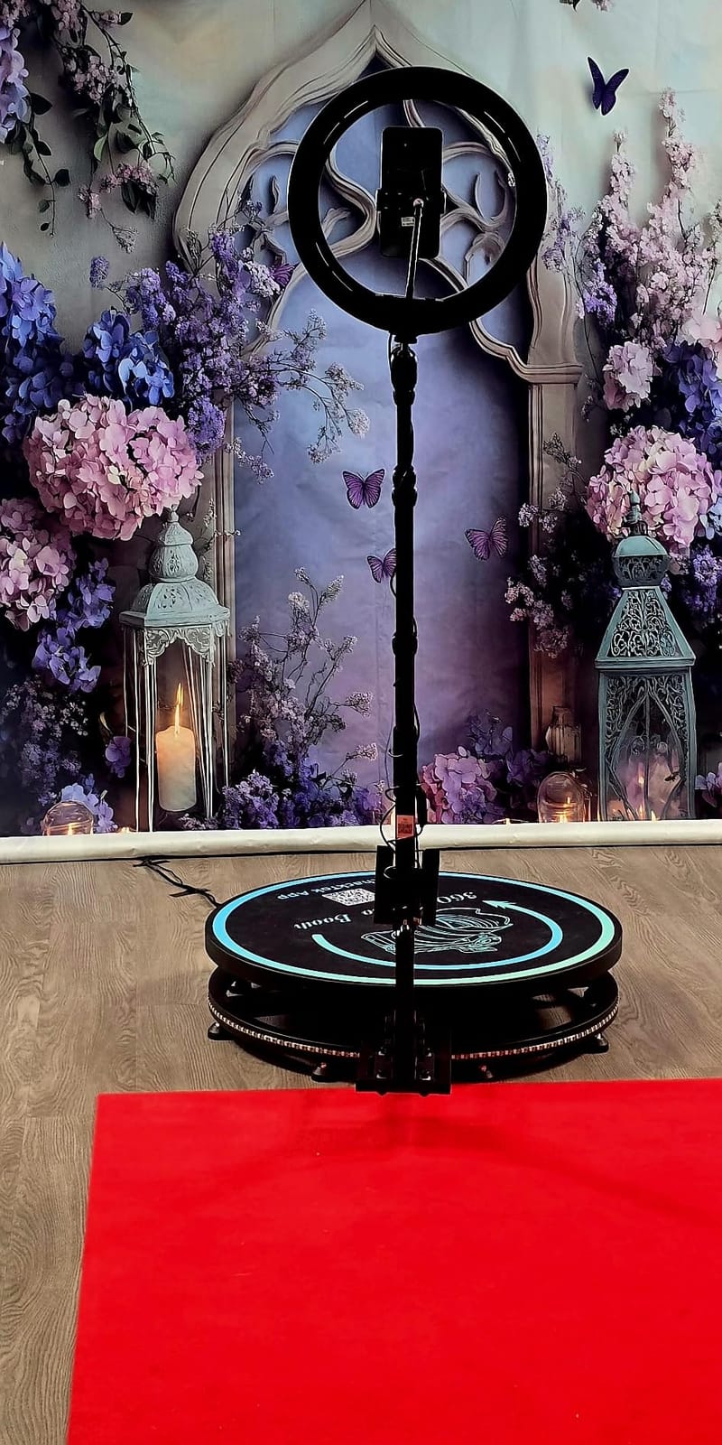 360 Photo Booth Machine for Parties with Flight Case,Logo Customization customer photo 2