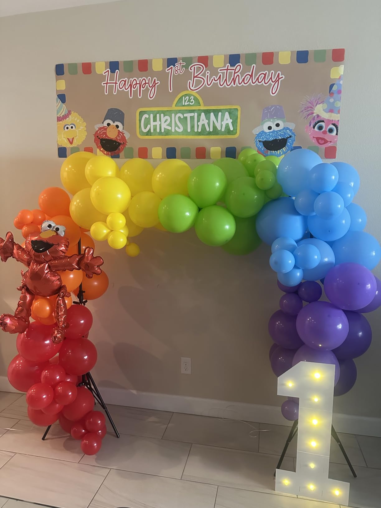 Rainbow Balloon Arch Kit 111Pcs 18 12 5 Inch Latex Colorful Party Balloons Garland for Birthday Baby Shower Wedding Engagement Anniversary Christmas Party Decorations customer photo 2