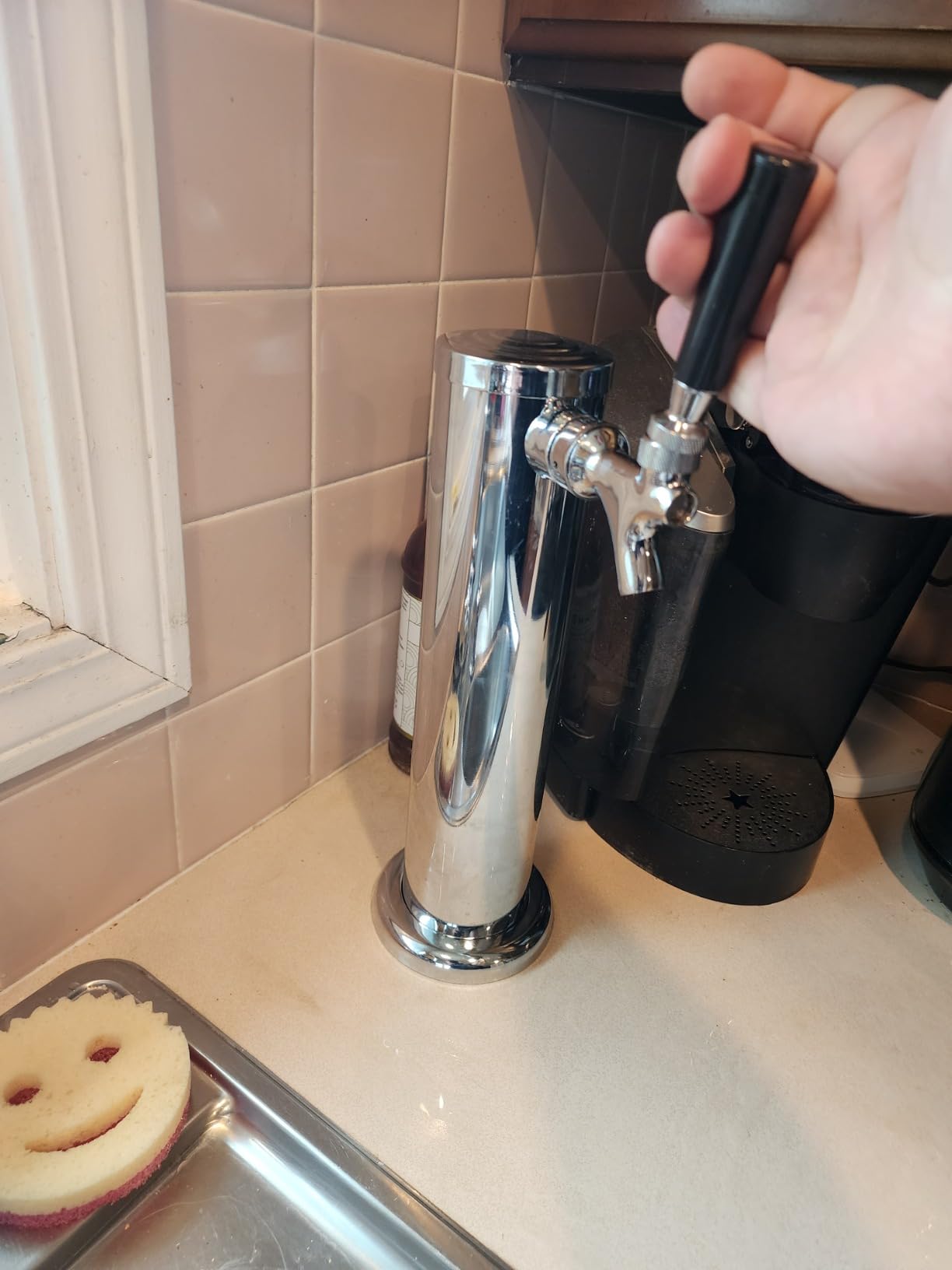 MRbrew Single Tap Draft Beer Tower, Countertop and Kegerator Installation, Stainless Core Beer Faucet customer photo 2