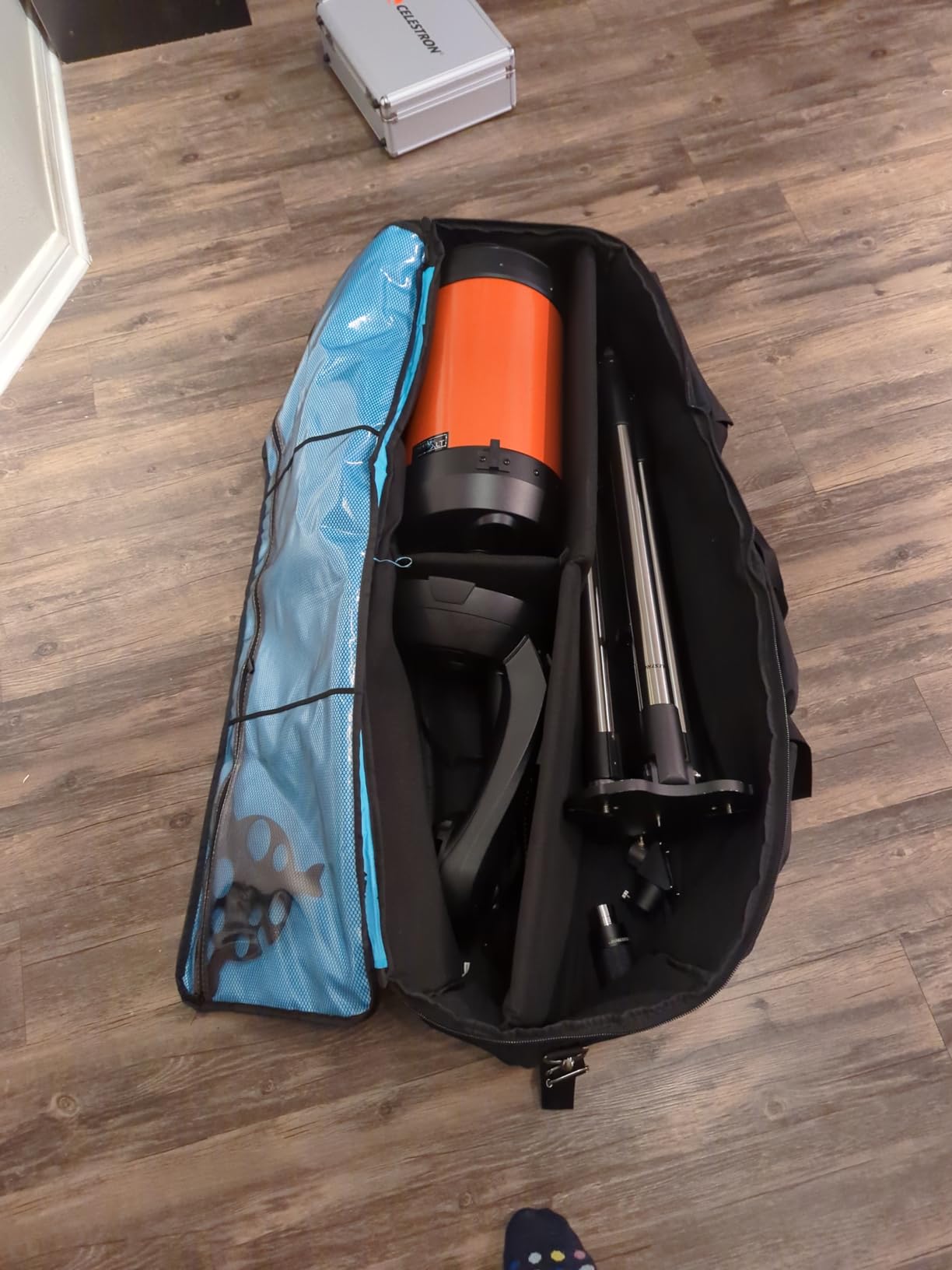 samdew Large Telescope Travel Case Bonus Accessory Bag & Dividers, Soft Bag customer photo 1
