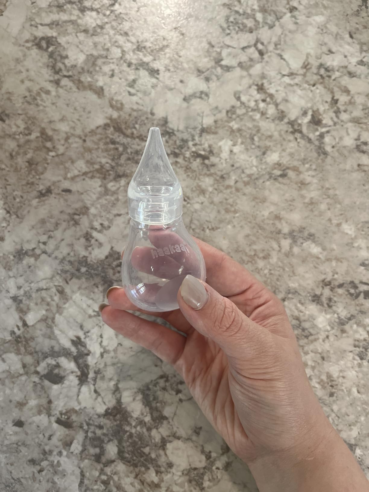 Haakaa Silicone Baby Nasal Aspirator, Easy-Clean Nose Bulb Syringe customer photo 2